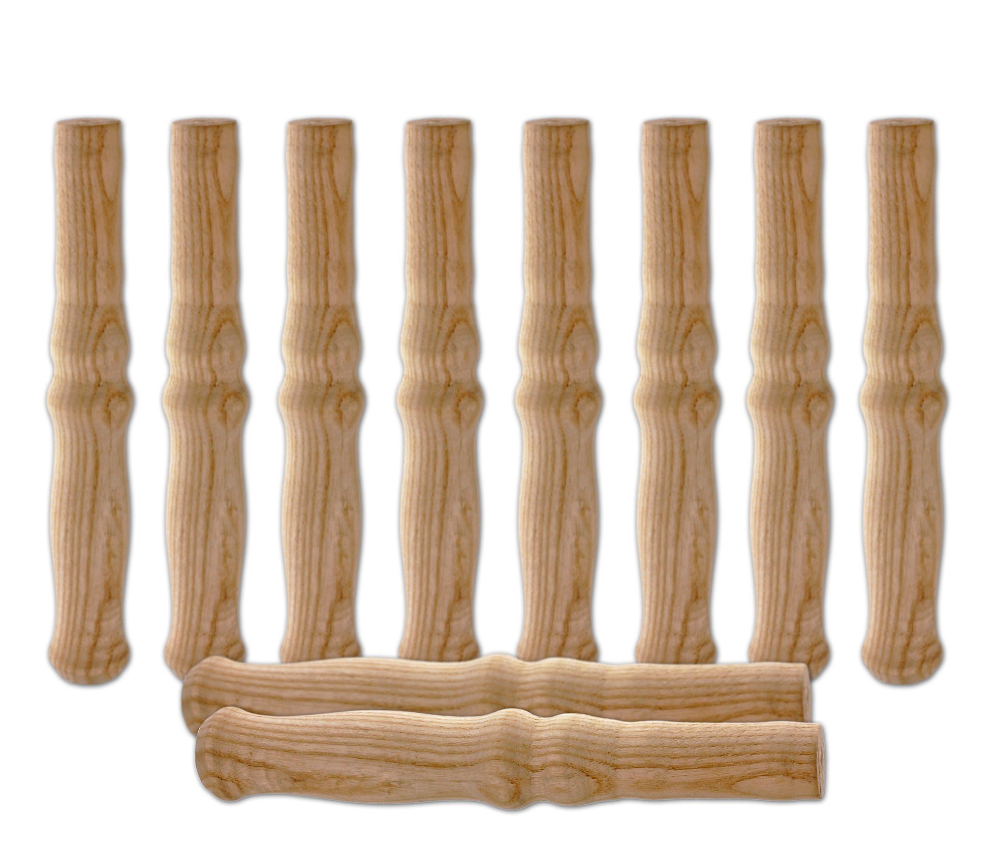 BigDean Stangengriff 10 XXL Holzgriffe für Schiebkarre/Schubkarre ca. 23,5 cm lang (Set, 10-St., Holzgriffe), Langlebig, Griffig, Stark