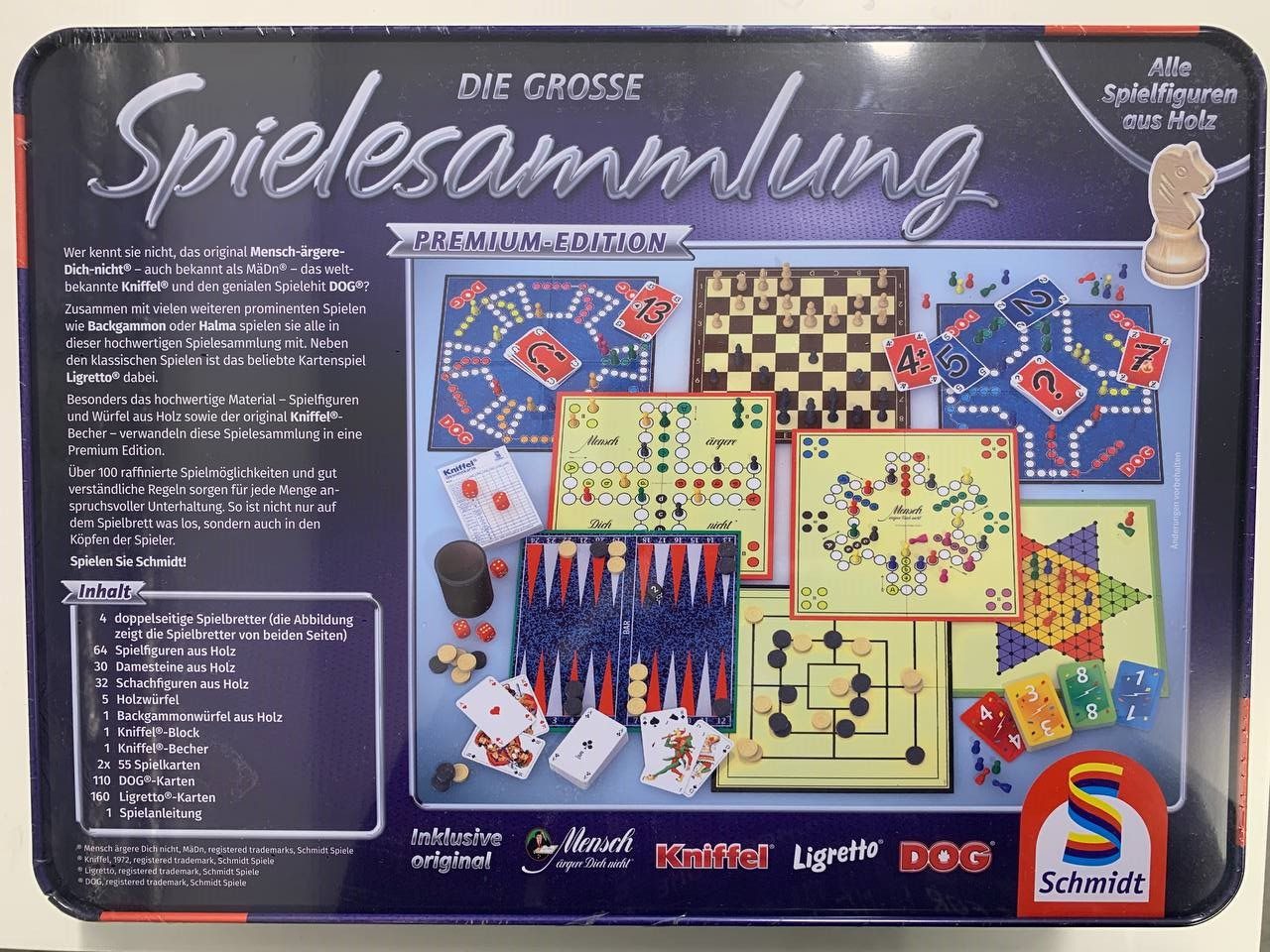 Schmidt Spiele Spielesammlung Schmidt Spiele Die große Spielesammlung in der Metalldose