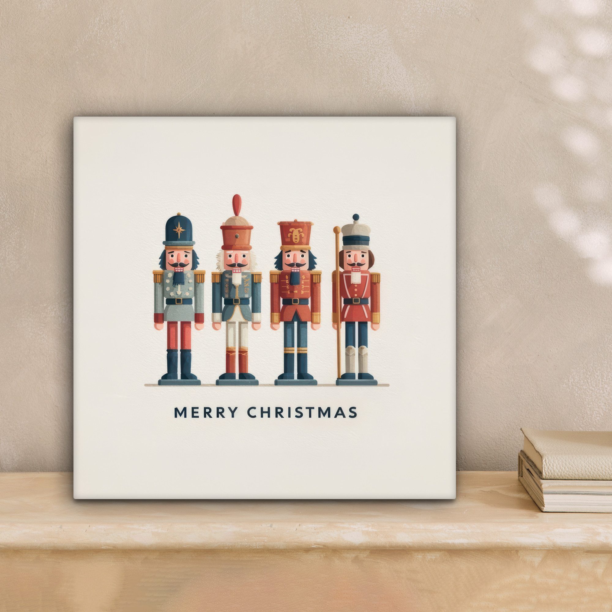 OneMillionCanvasses® Leinwandbild Nussknacker - Minimalistisch - Weihnachte günstig online kaufen