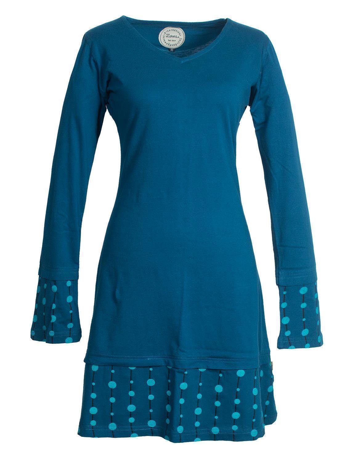 Vishes Jerseykleid Lagenlook Jerseykleid Strickkleid Sweatshirt-Kleid günstig online kaufen