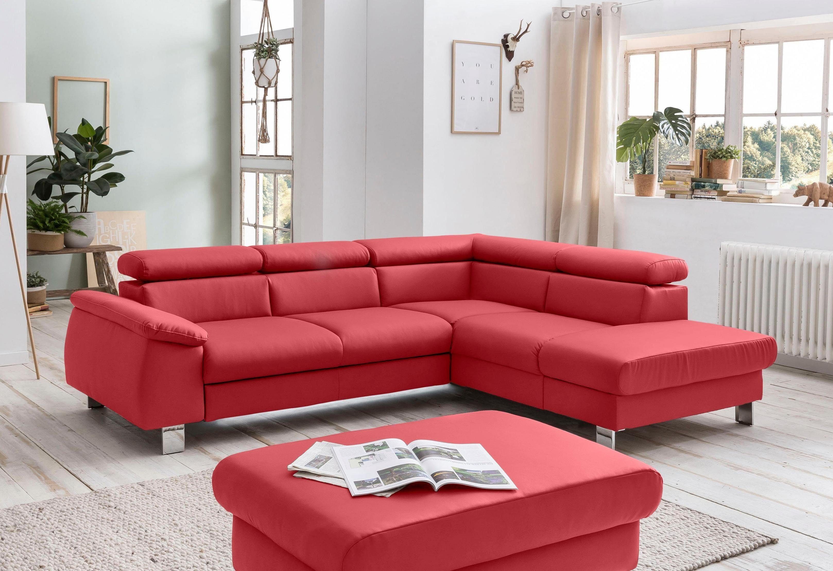 COTTA Polstergarnitur Komaris L-Form, (Set), Set bestehend aus: Ecksofa mit günstig online kaufen