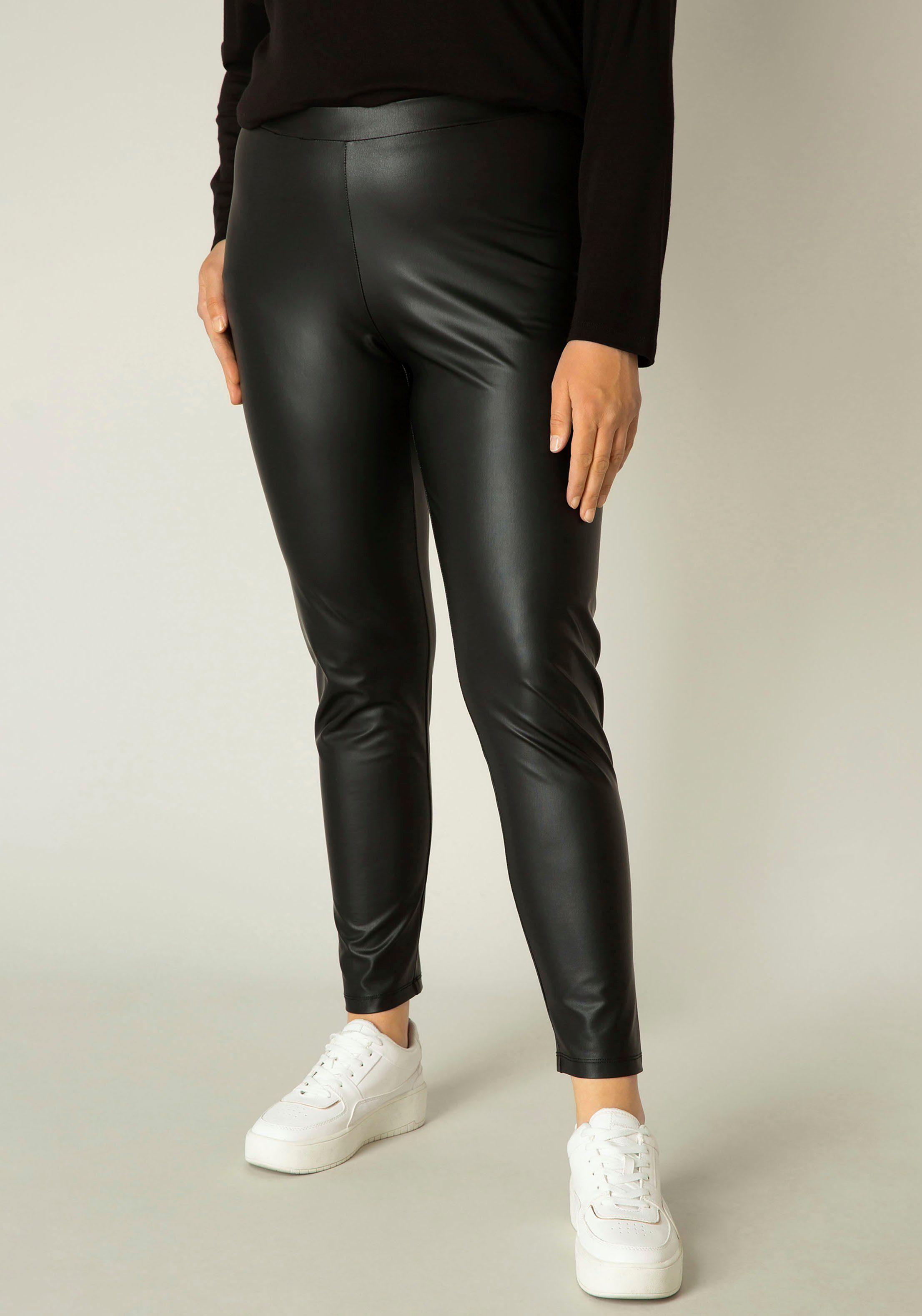 In Level Alene Leggings Curvy Base glänzender Lederimitat-Optik leicht