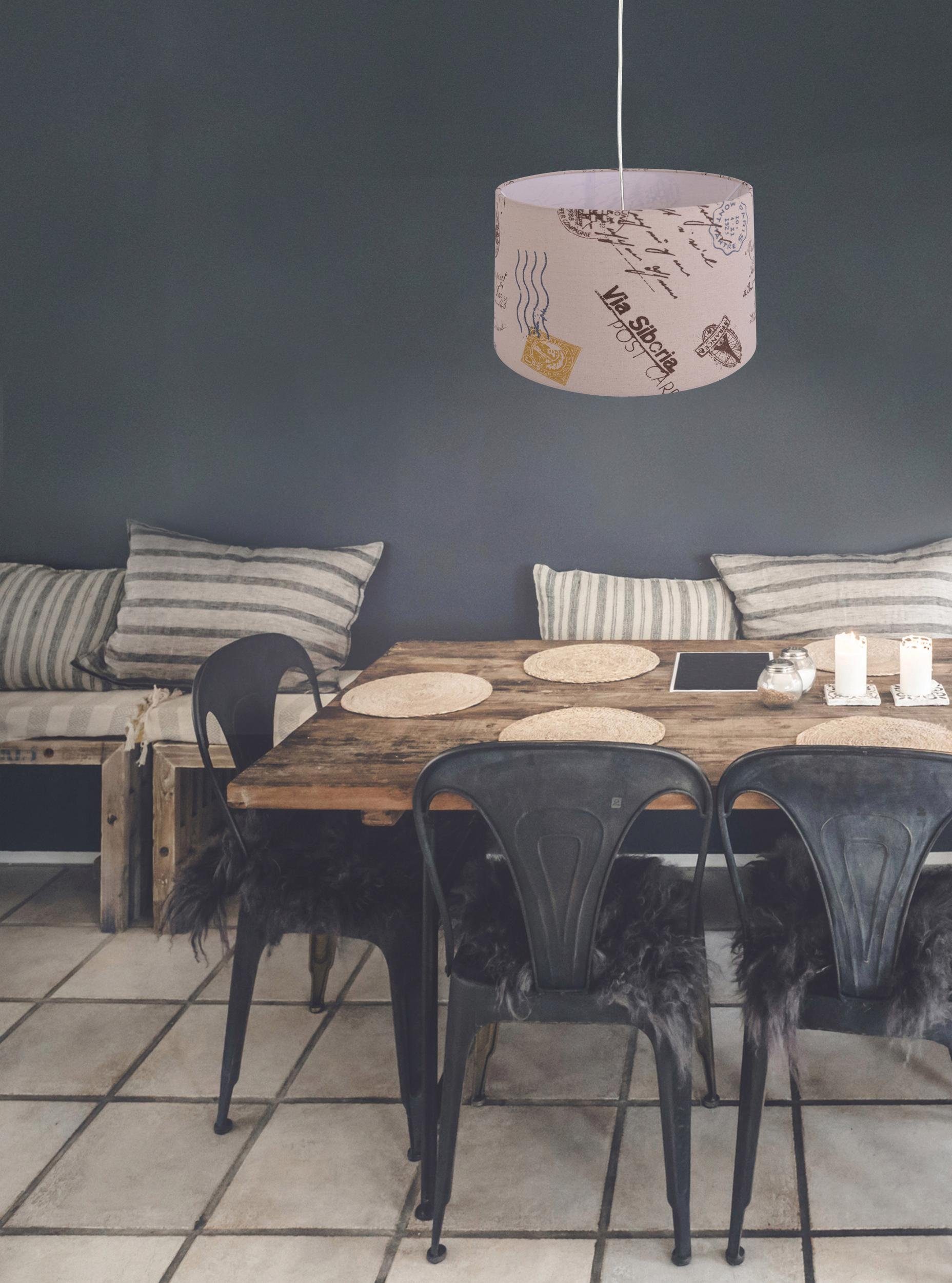 näve Pendelleuchte PRINT, ohne Leuchtmittel, inkl. Pendel l: 120cm, transpa günstig online kaufen