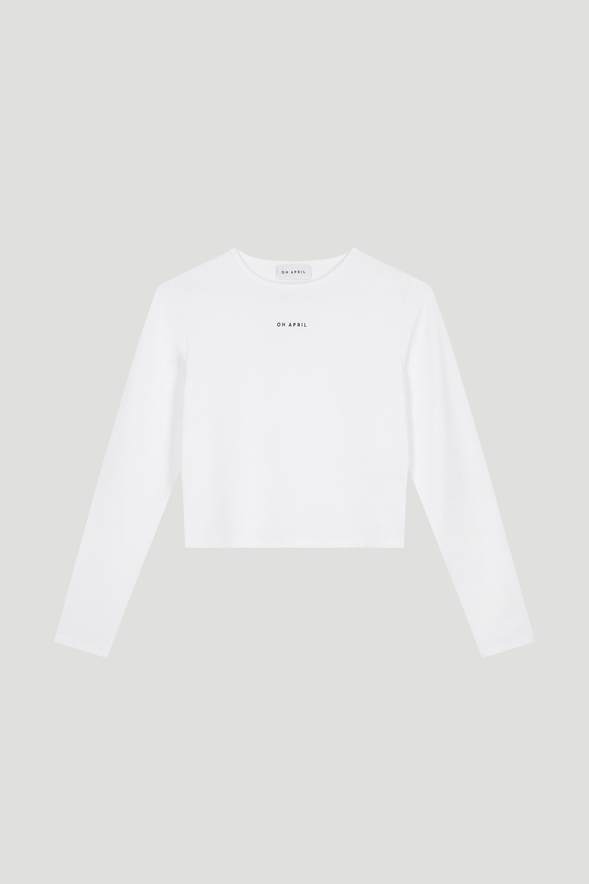 OH APRIL T-Shirt Ica Longsleeve White