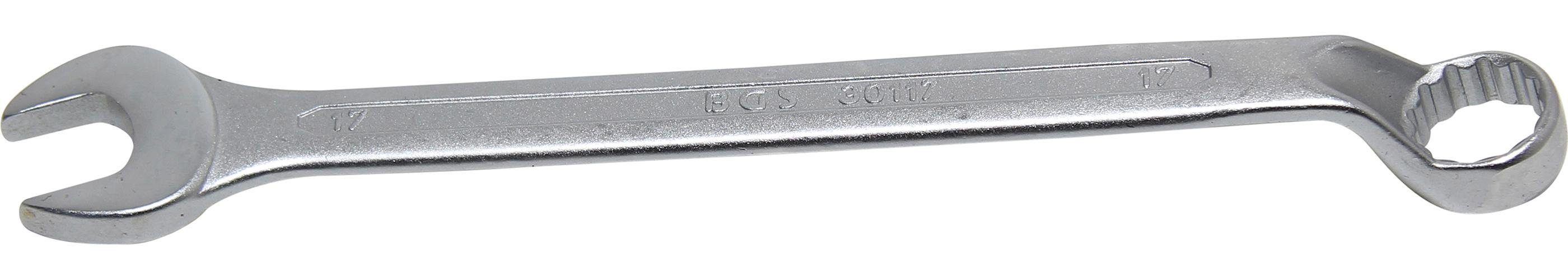 BGS technic Maulschlüssel Maul-Ringschlüssel, gekröpft, SW 17 mm
