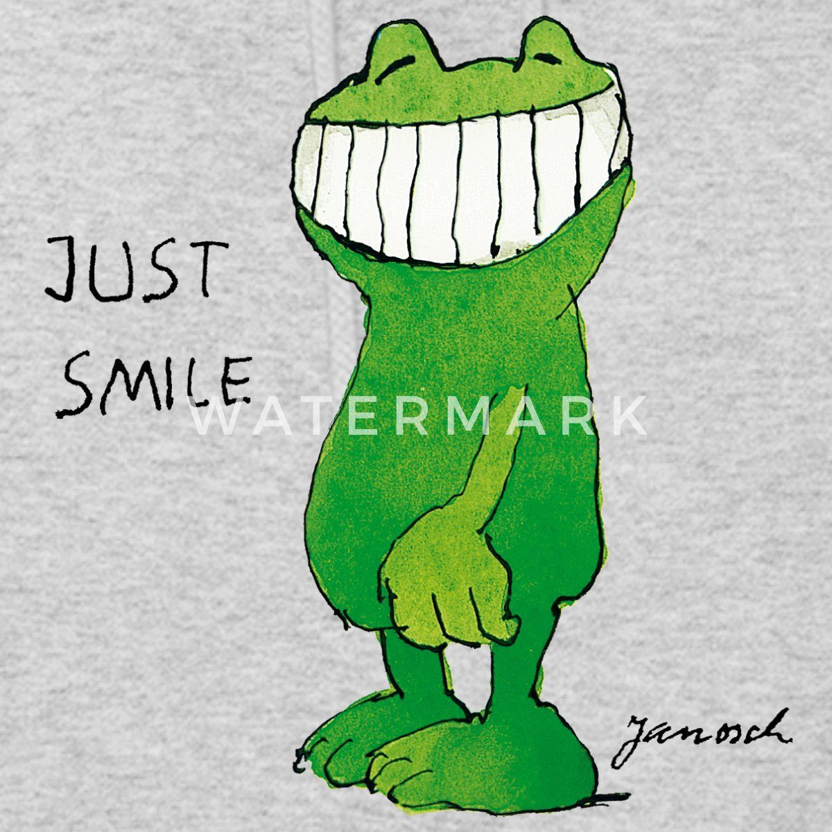 Spreadshirt Hoodie Janosch Günter Kastenfrosch Just günstig online kaufen