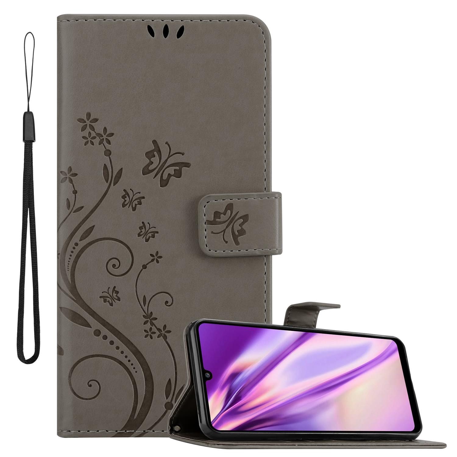 Cadorabo Handyhülle für Samsung Galaxy A32 4G Hülle Samsung Galaxy A32 4G, Hülle Schutzhülle Blumen Flower mit Standfunktion Kartenfach Magnet