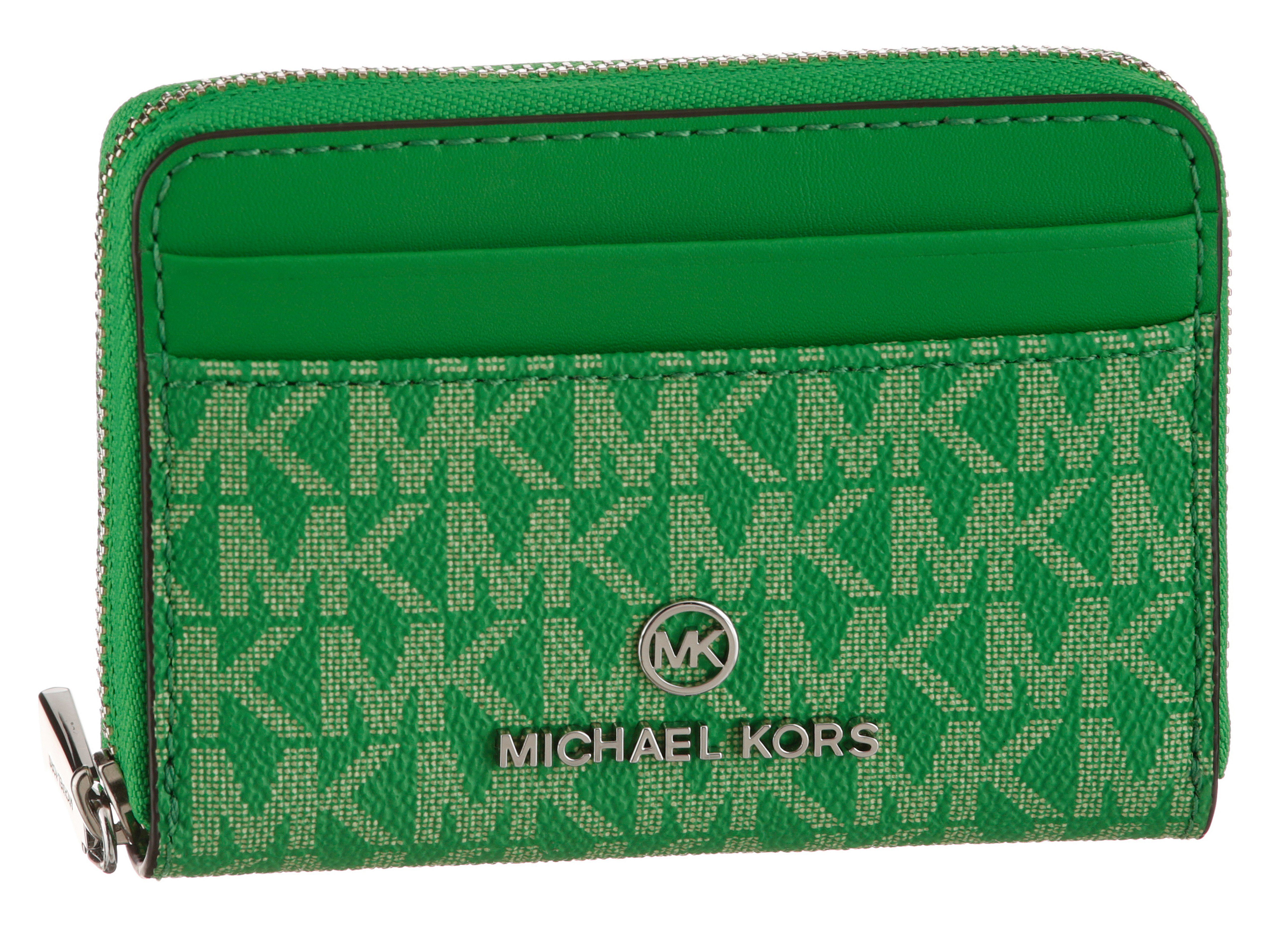 MICHAEL KORS Brieftasche Jet Set Small, mit Logoprint grün