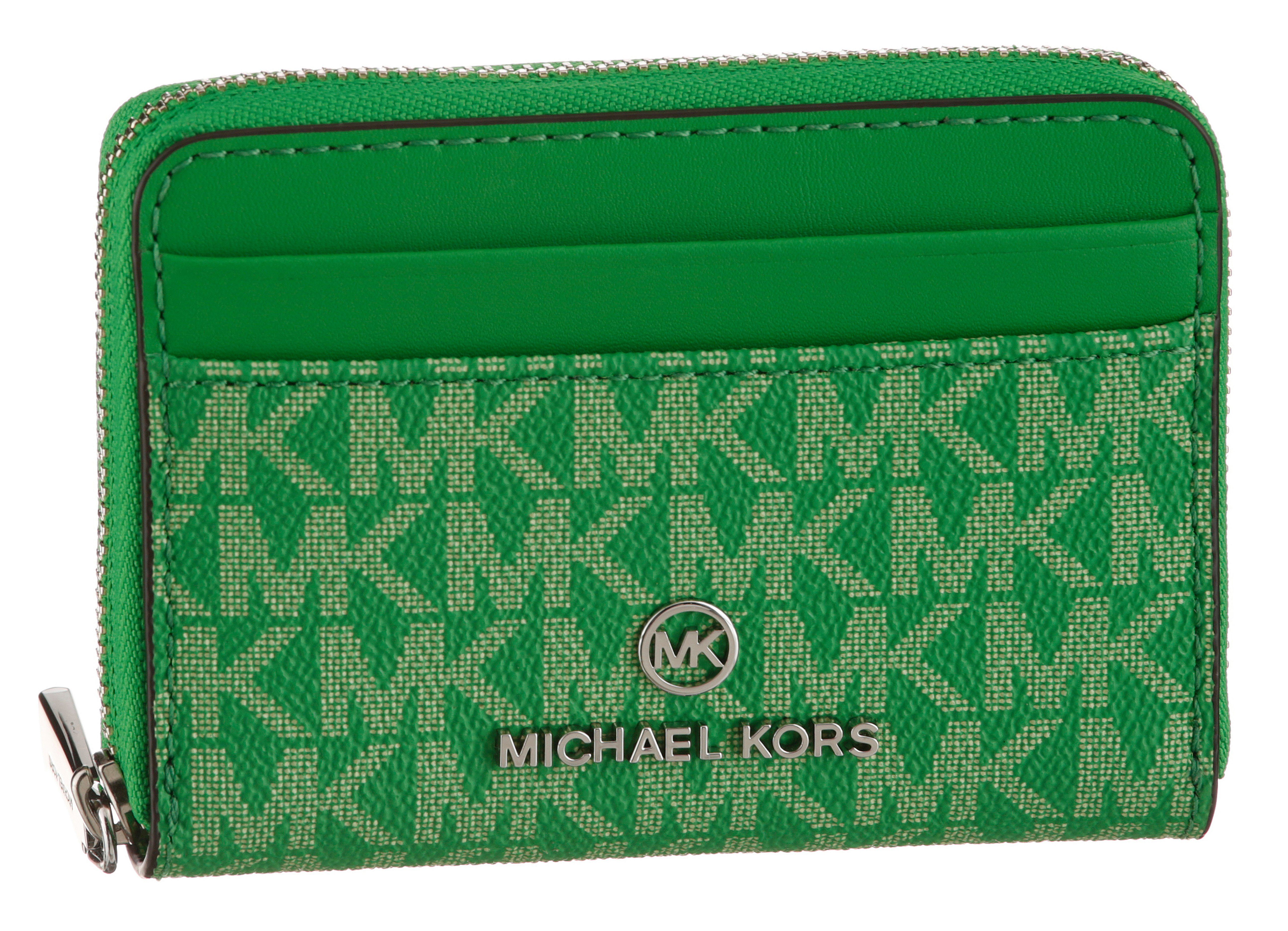 Small, MICHAEL grün Brieftasche KORS mit Logoprint Jet Set