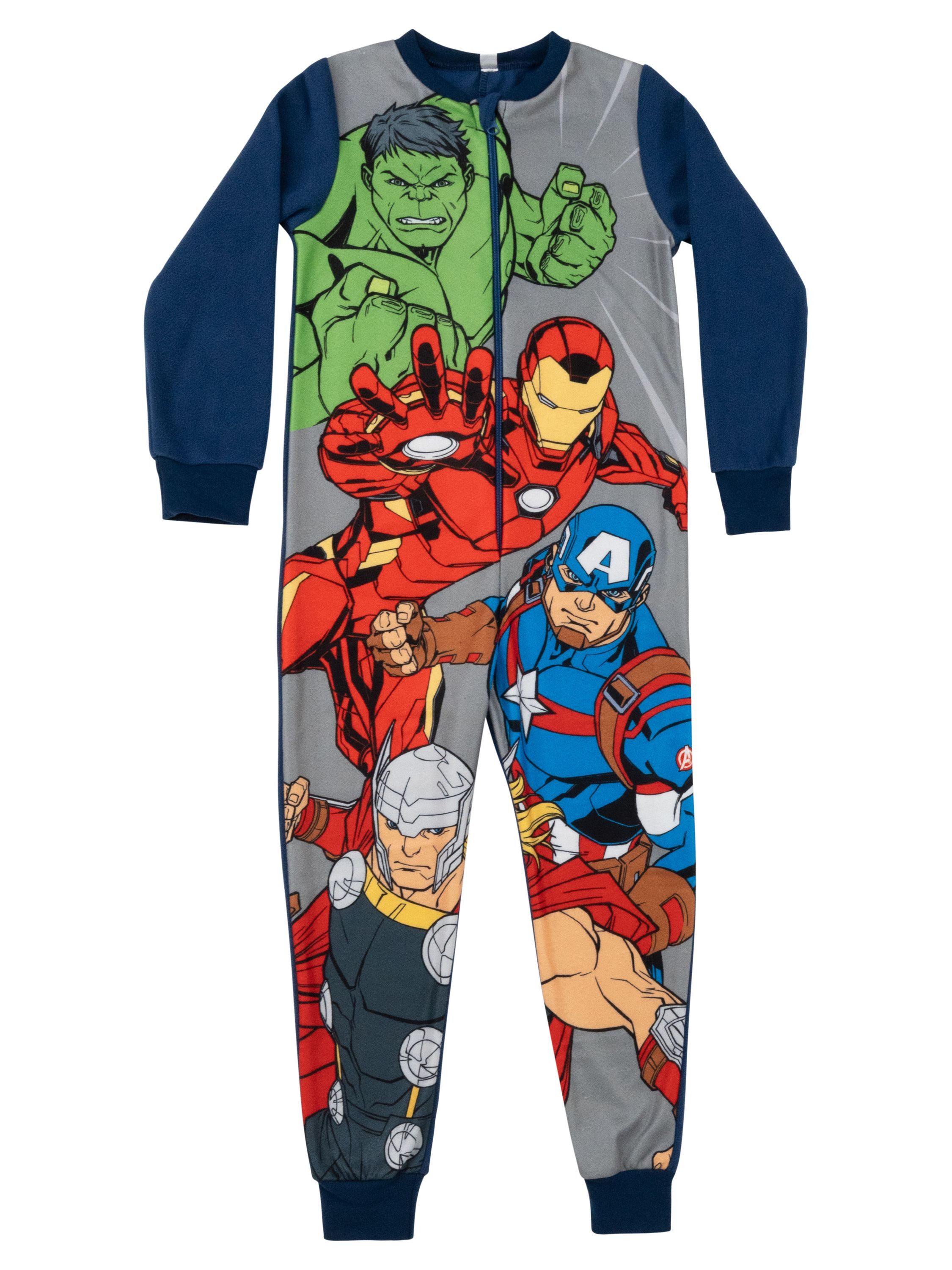 United Labels® Jumpsuit Marvel The Avengers Jumpsuit Overall Pyjama Schlafanzug langarm