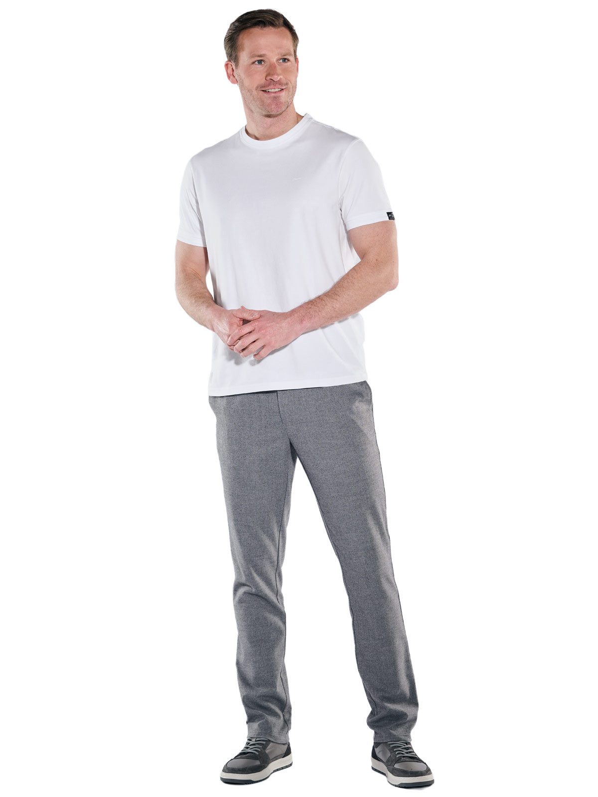 Engbers T-Shirt Herren Rundhals T-Shirt, Reinweiss