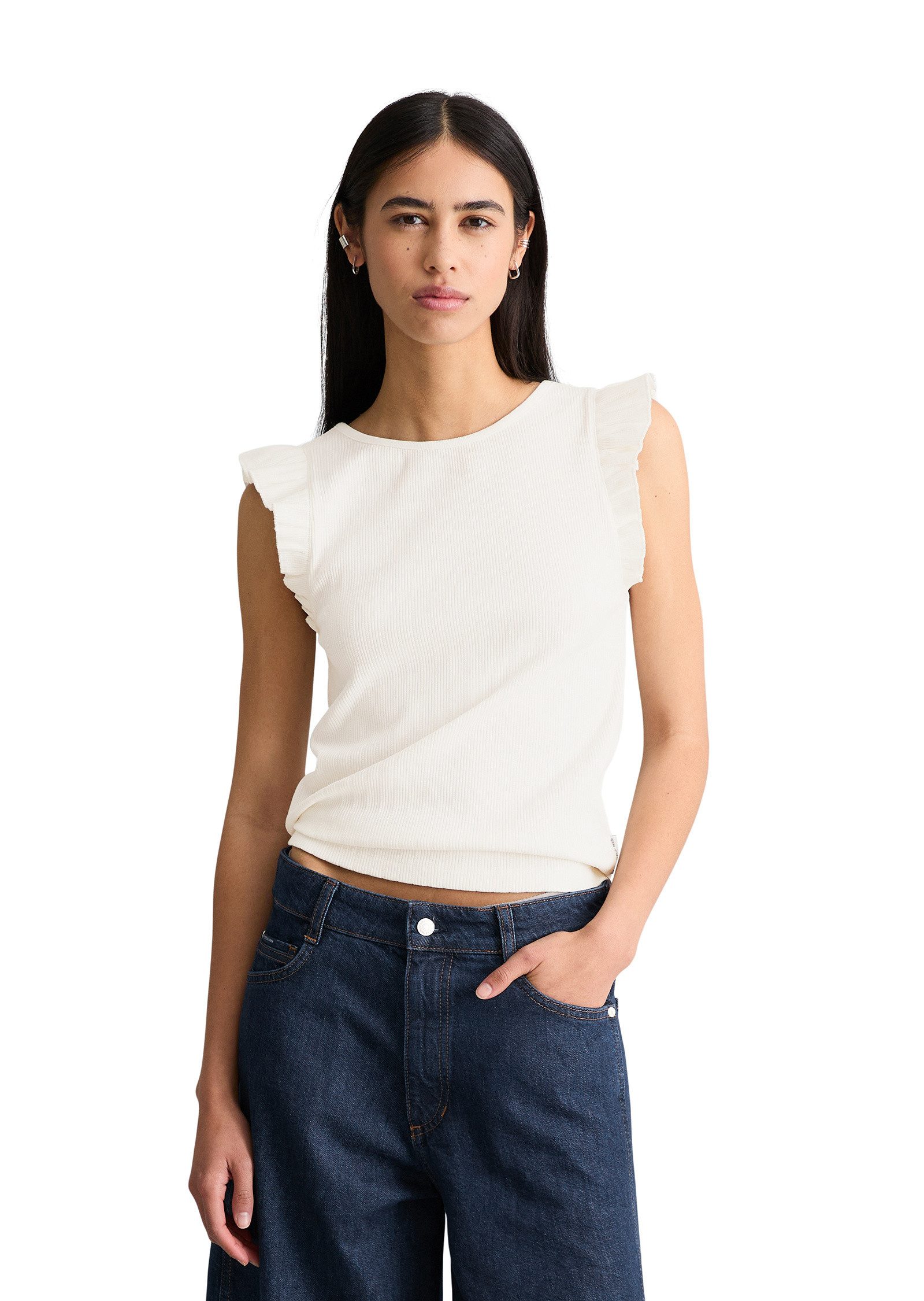 Marc O'Polo DENIM T-Shirt aus Bio-Baumwolle-Mix