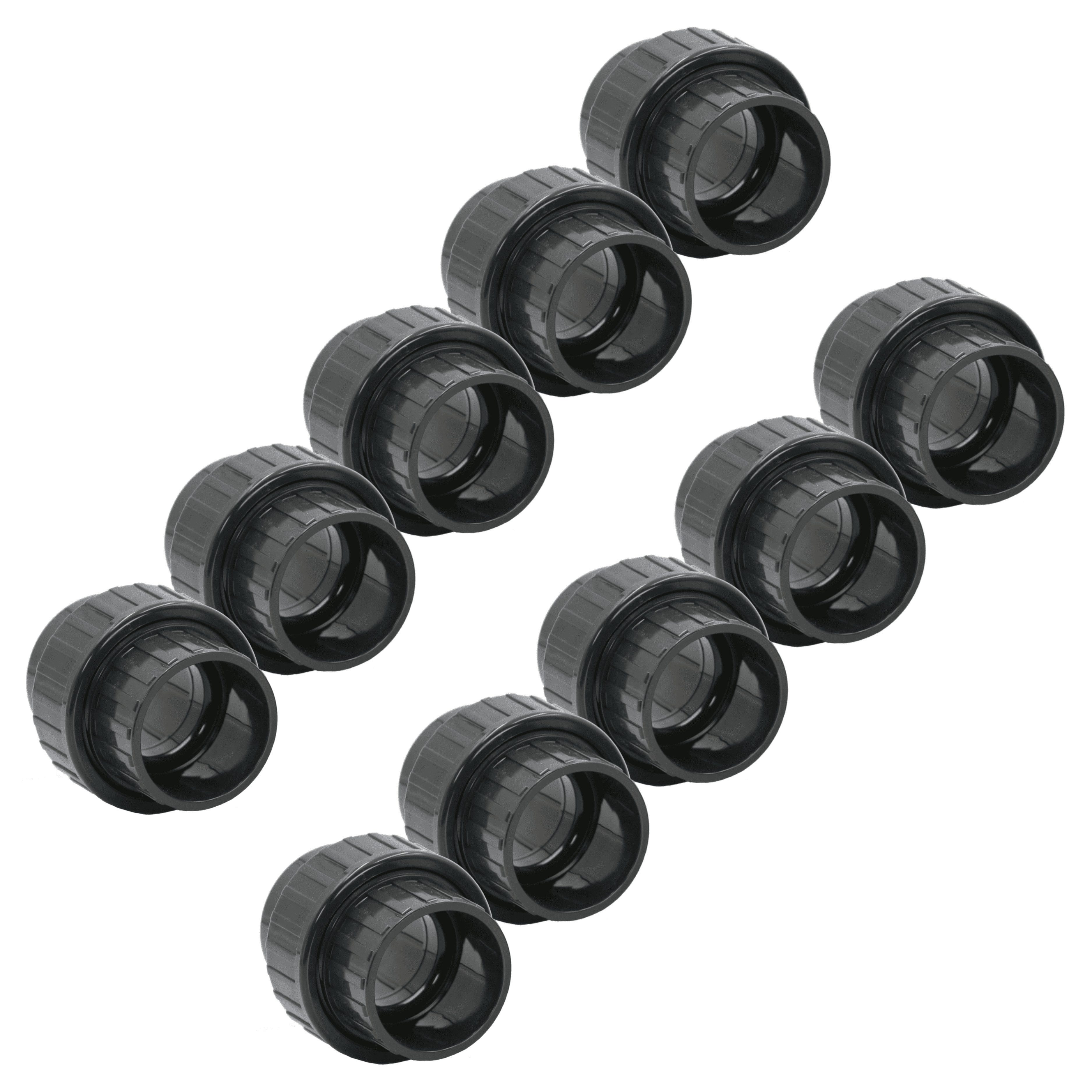 Rohrverbinder 1-10x PVC Fittings Verschraubung 40mm Klebemuffe Verrohrung PN16 Pool