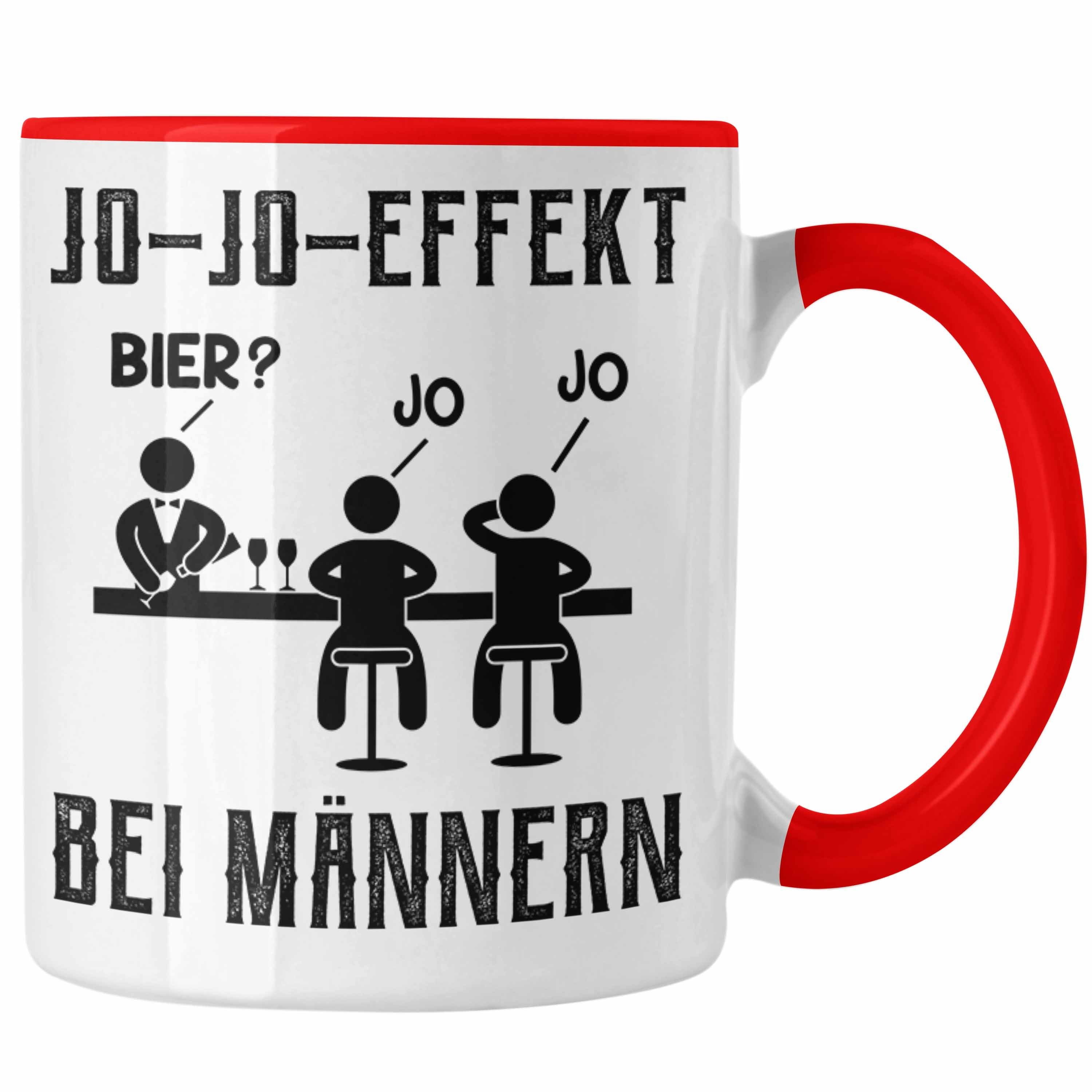 Trendation Tasse Jo Jo Effekt Bei Männer Tasse Geschenk Bier Biertrinker Geschenkidee L Rot