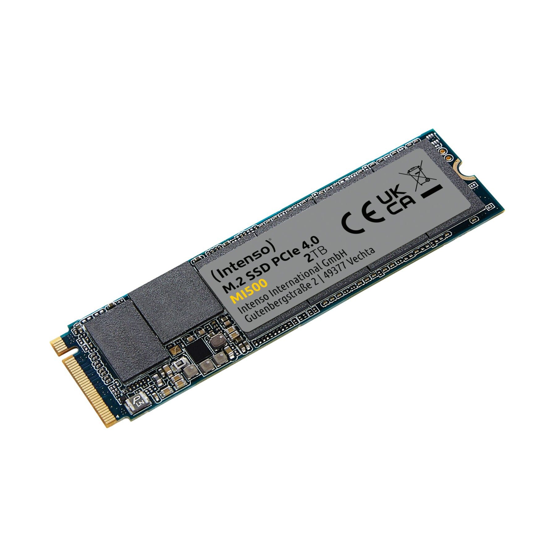 Intenso 3836470 SSD-Festplatte (2 TB) M.2" 5300 MB/S Lesegeschwindigkeit, 4500 MB/S Schreibgeschwindigkeit