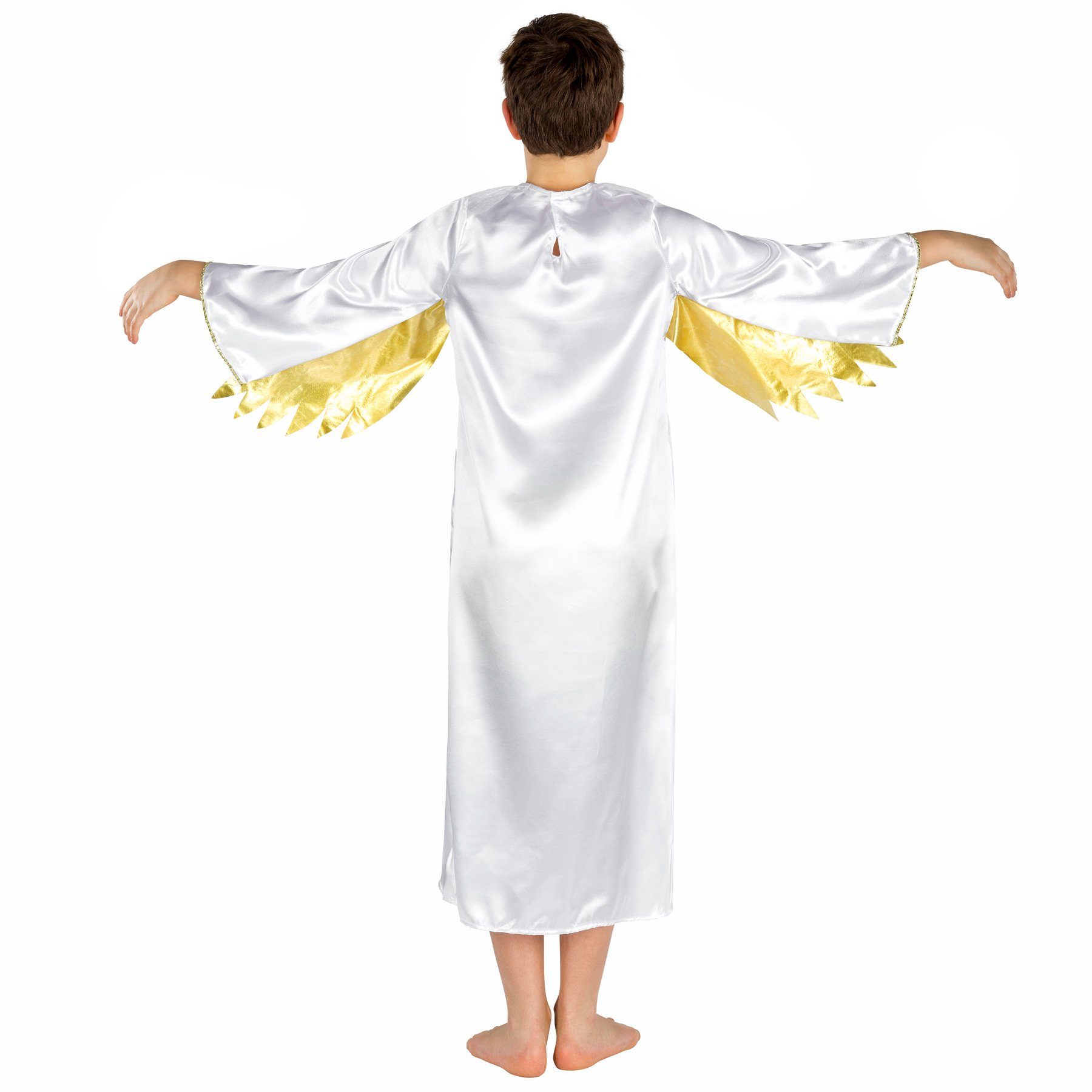 dressforfun Engel-Kostüm Jungenkostüm freches Bengelchen, Langes, himmlisches Gewand