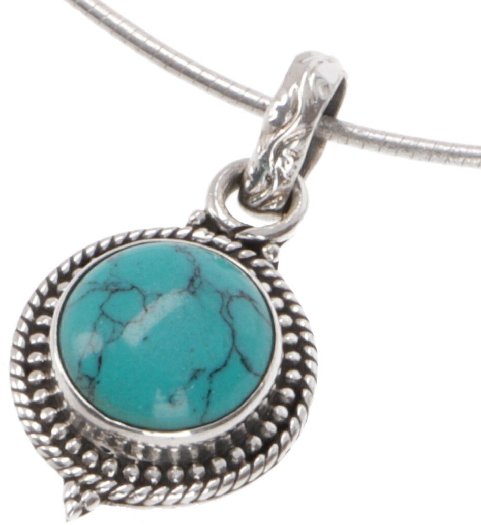 Guru-Shop Kettenanhänger Silberanhänger, kleiner runder Boho.. günstig online kaufen