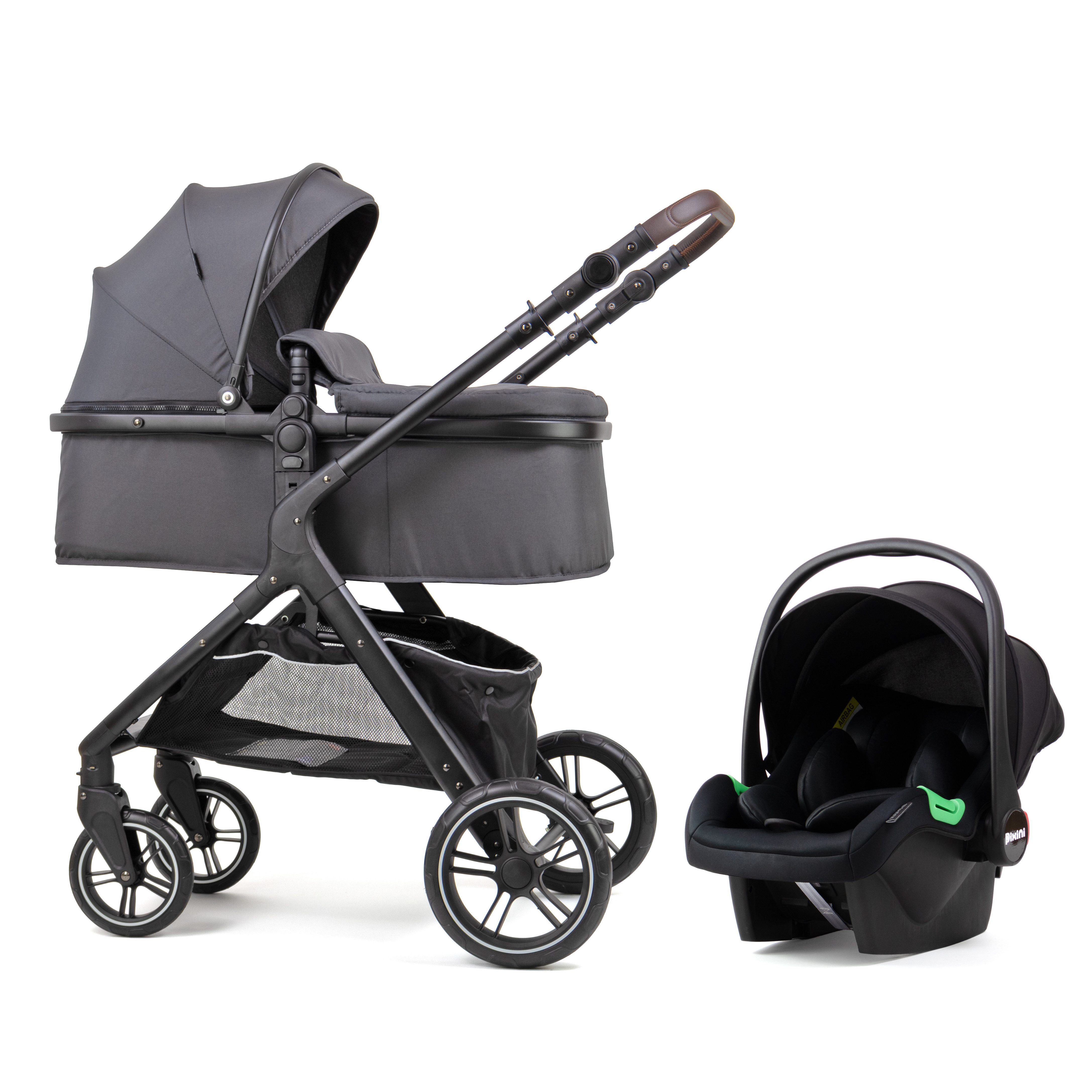 Pixini Kombi-Kinderwagen Pixini Nelio Kinderwagen 3in1 Set