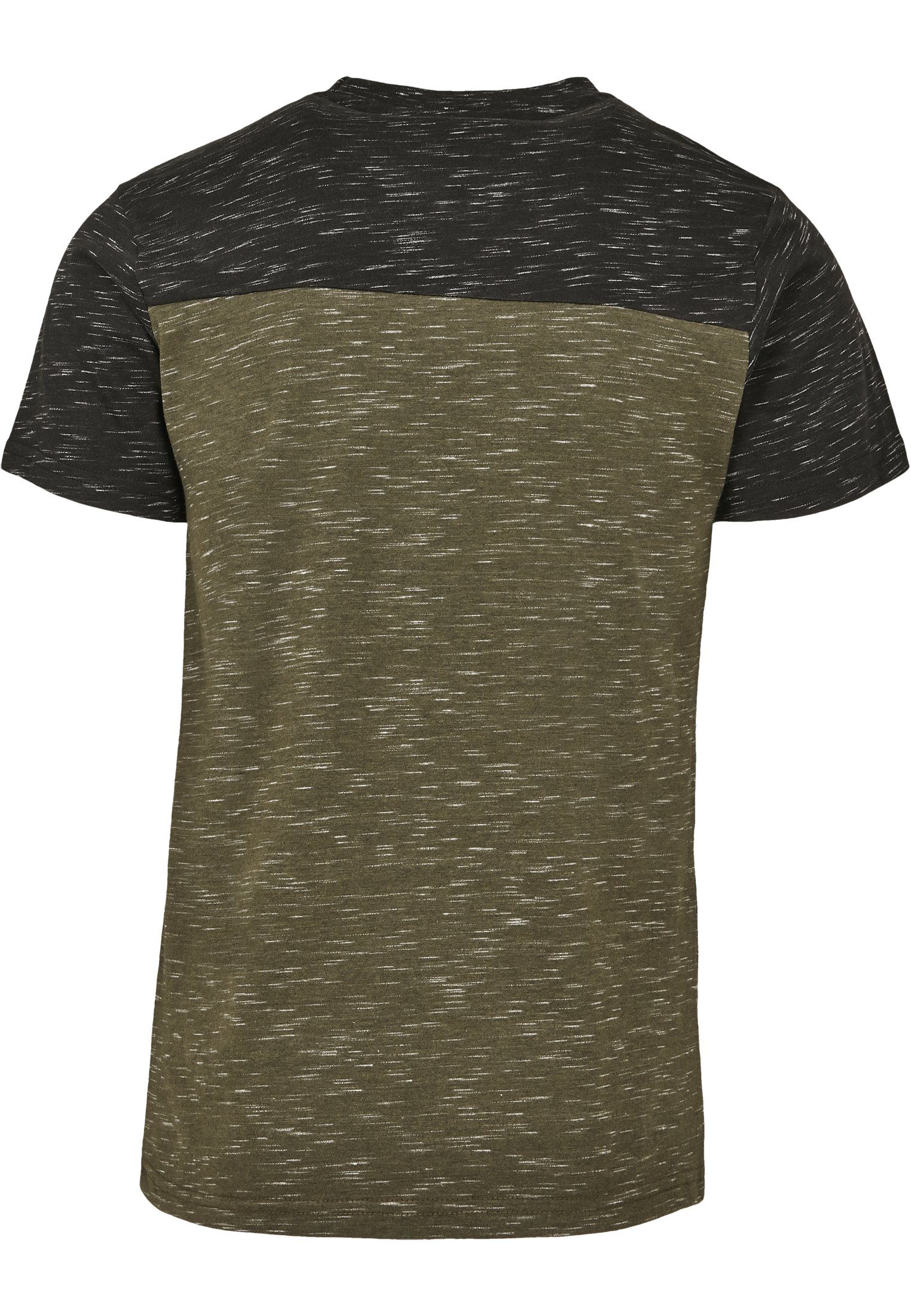 Southpole Kurzarmshirt olive Color Tee Tech (1-tlg) Herren marled Block