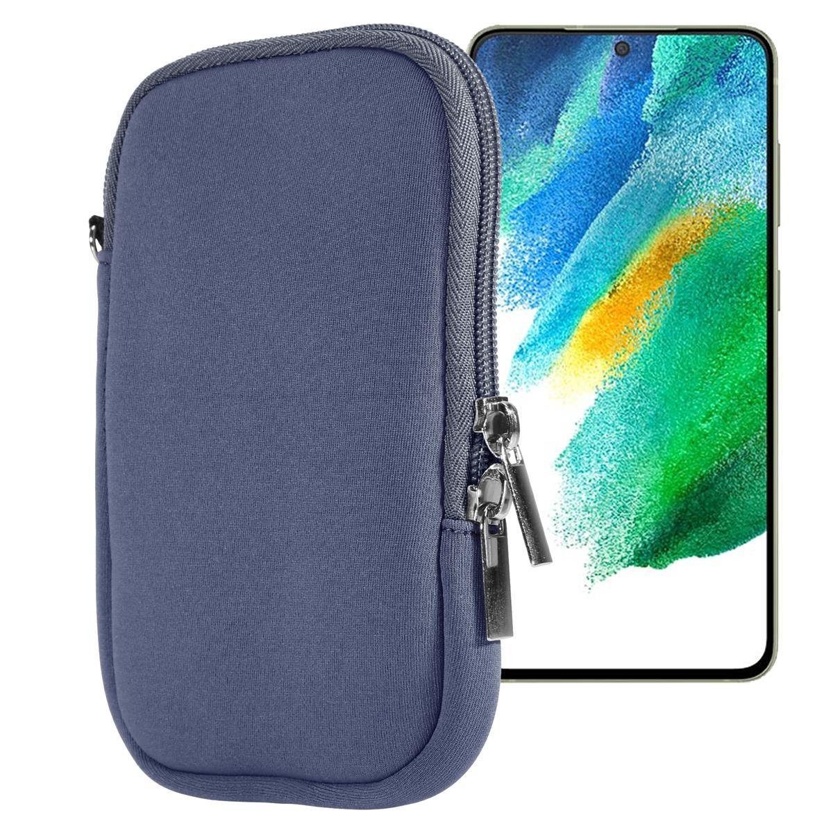 Cadorabo Bauchtasche Universal Neopren (Universal Neopren Hülle - Cover Case), Universal Neopren Hülle - Cover Case GRAU