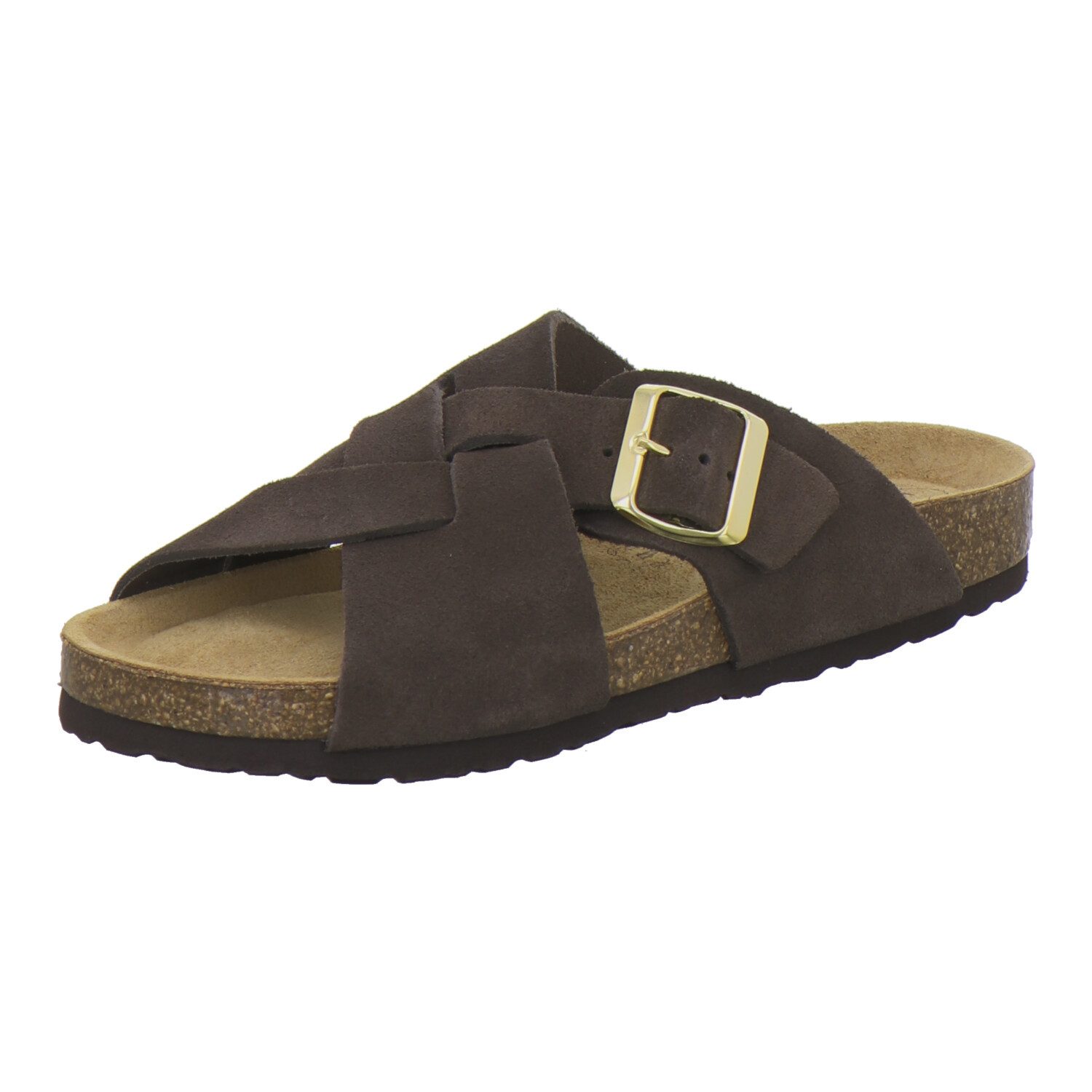 AFS-Schuhe 214176 Kralle Pantolette für Damen mit Fußbett, bequeme Sandalen aus Leder