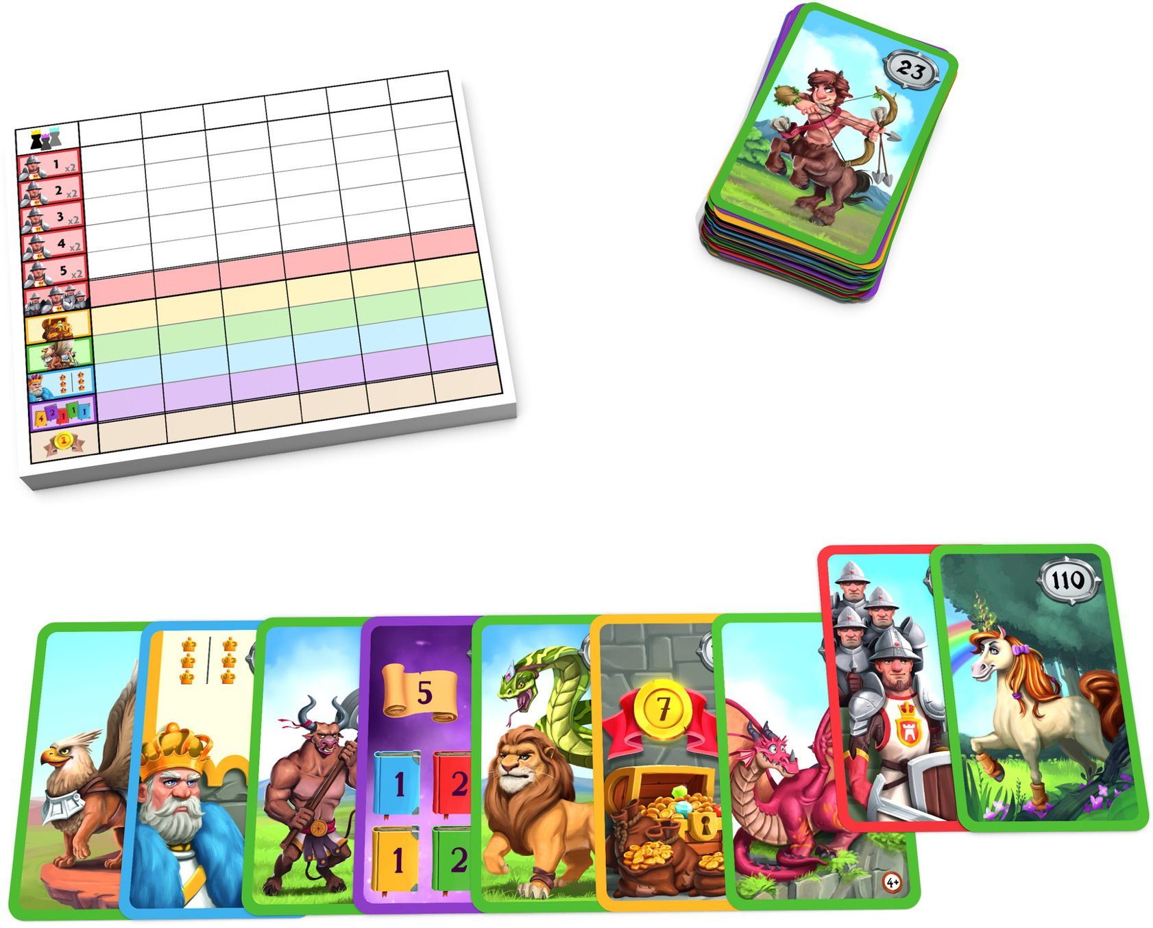 Zoch Spiel Kartenspiel Wettlaufspiel Kings & Creatures 601105160