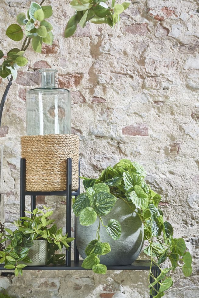 Mica Decorations Blumentopf Mica Dekorationskorb Atlantic hellbraun, 12 x 12