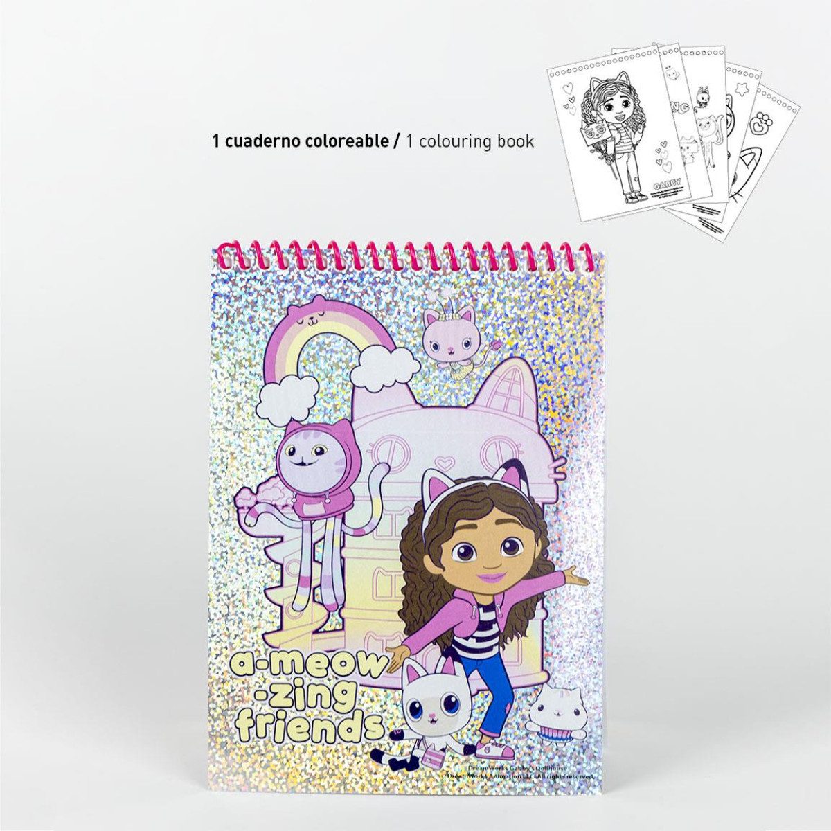 Cerda Kreativset Gabby’s Dollhouse Mal- und Schreibset Kinder Schreibwaren-Set, (Mal- und Schreibset, Schreibwaren-Set für Kinder Im Display Gabby’s Dollhouse-Serie)