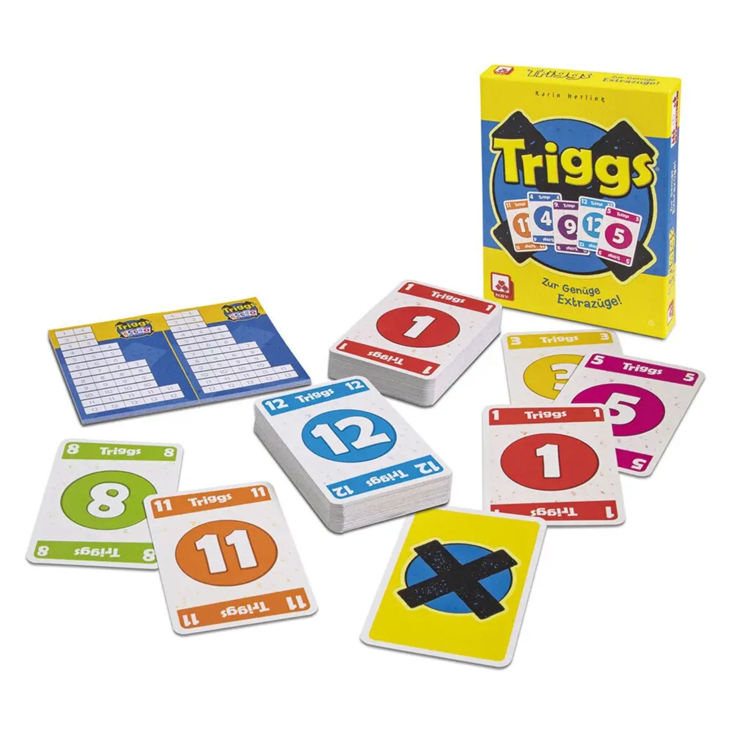 Cartamundi Spiel Triggs - Zur Genüge Extrazüge - Das schnelle Kartenspiel