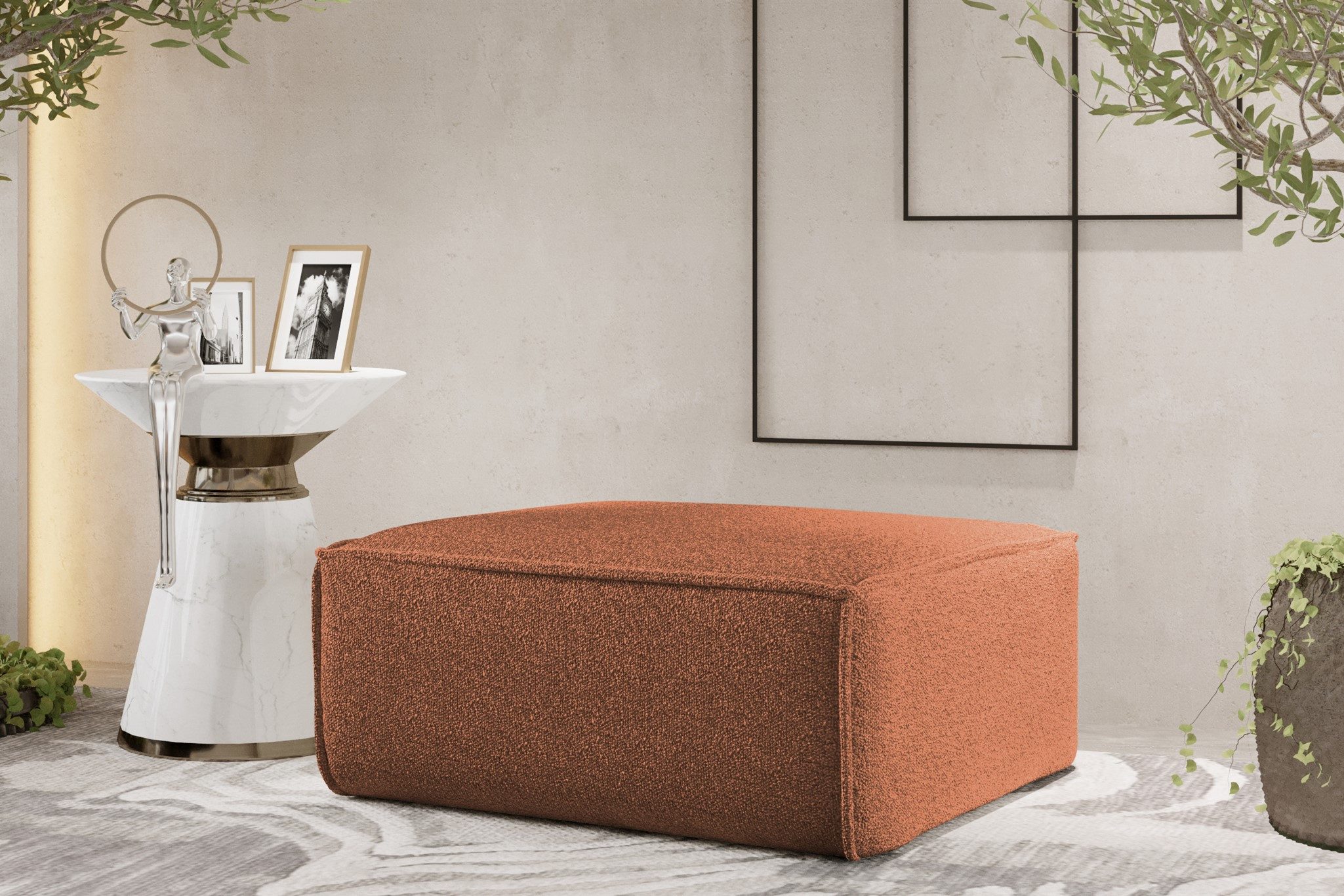 Fun Möbel Polsterhocker Designerhocker CELES PREMIUM günstig online kaufen