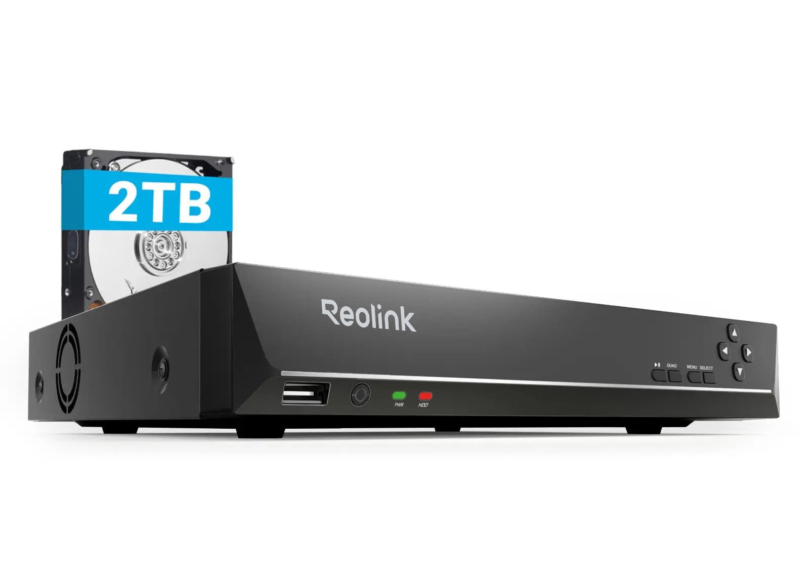 Reolink Überwachungskamera Zubehör RLN8-410 PoE NVR (2TB Festplatte für 24/7 Aufzeichnung)