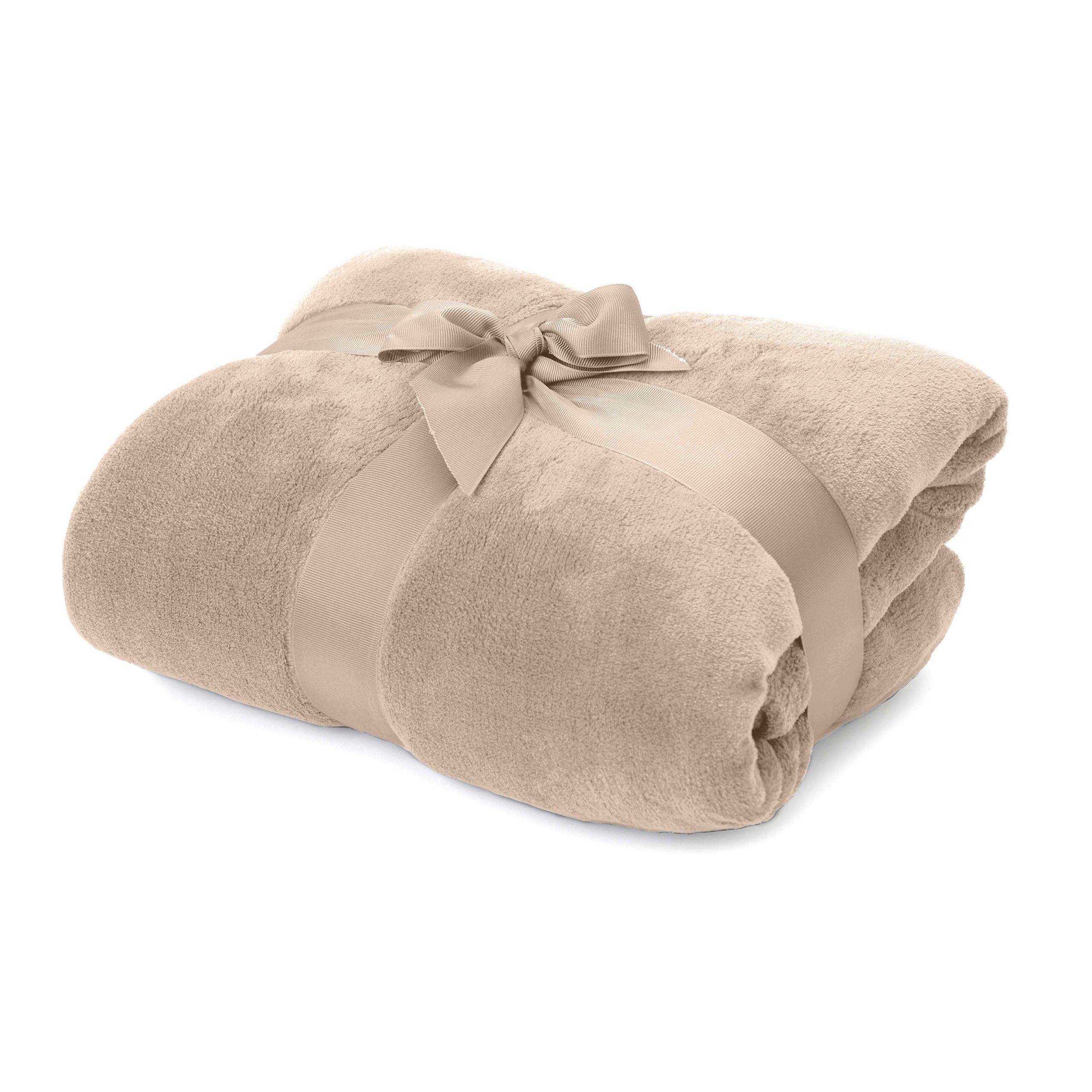 Wohndecke Kuscheldecke Tagesdecke Sofadecke Coral Fleece 220x240cm, Lumalan günstig online kaufen