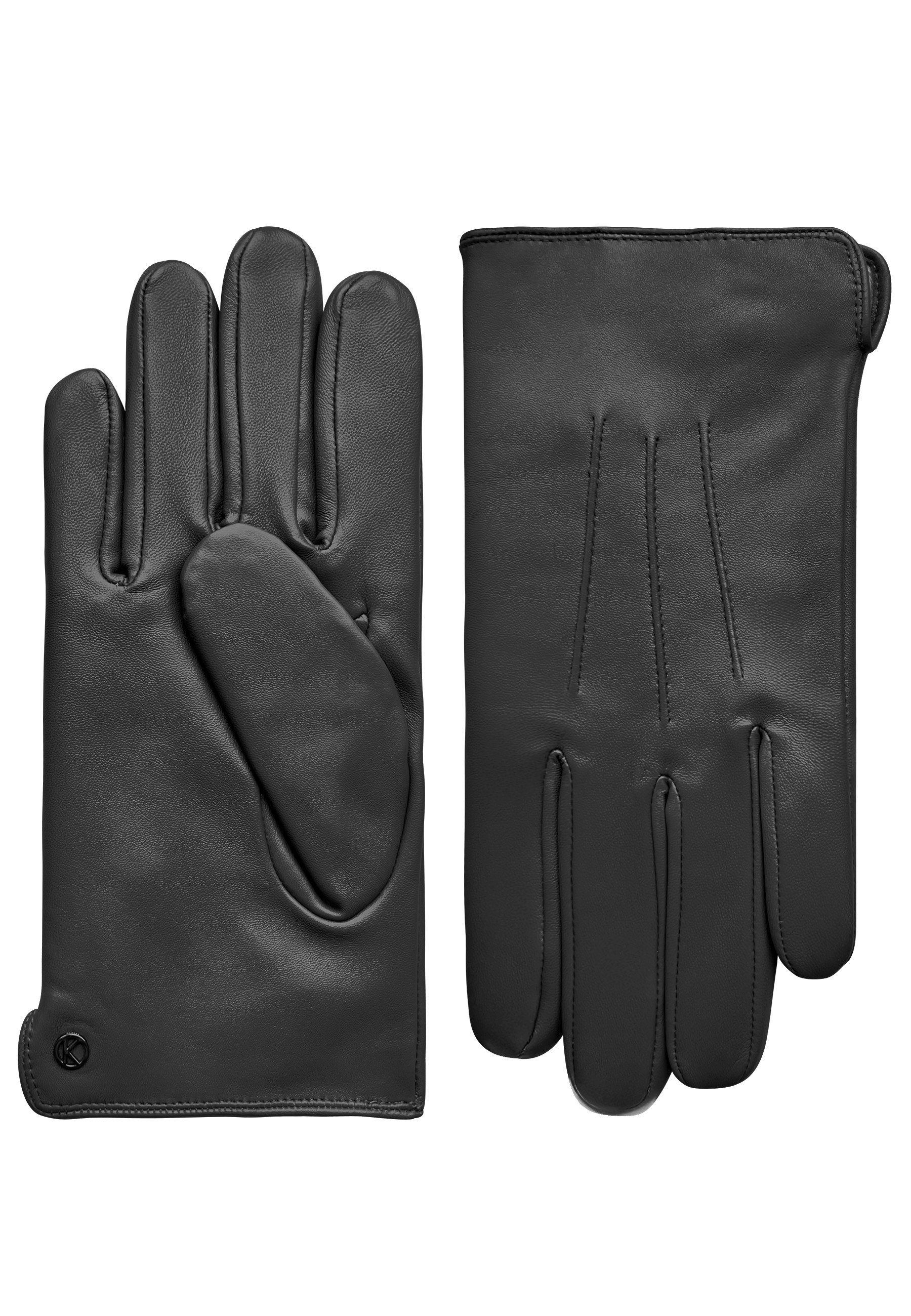 KESSLER Lederhandschuhe Style Carl (Paar, 1-St., Handschuhe) Leather Working Group zertifiziertes Lammleder, 100% Kaschmirfutter