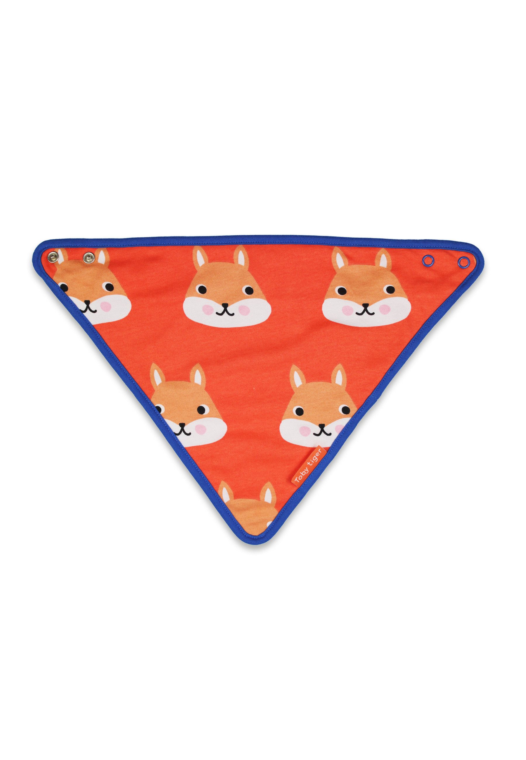 Toby Tiger Dreieckstuch Babytuch mit Eichhörnchen Print
