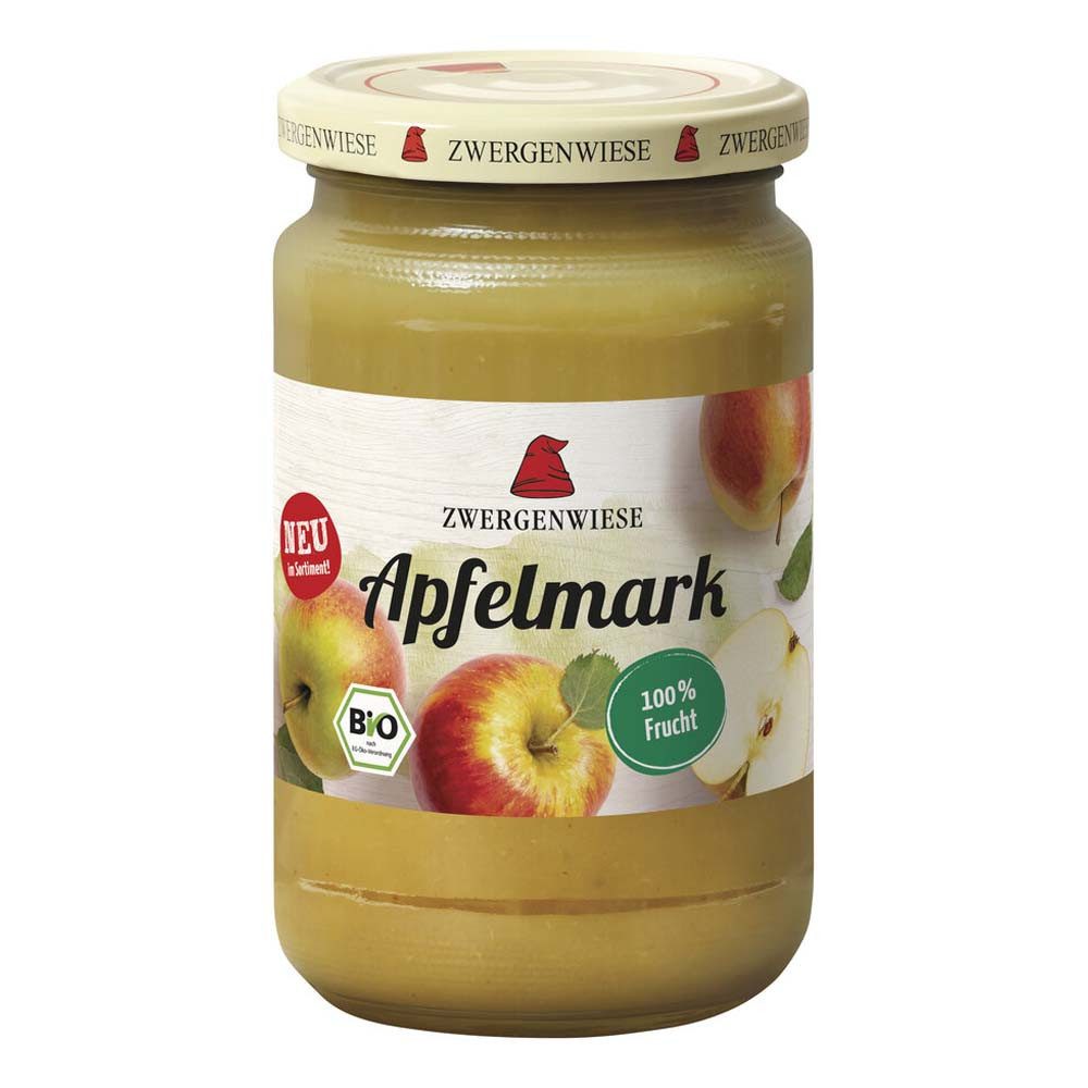 Zwergenwiese Fruchtpüree Apfelmark 100% Frucht im Glas 360g