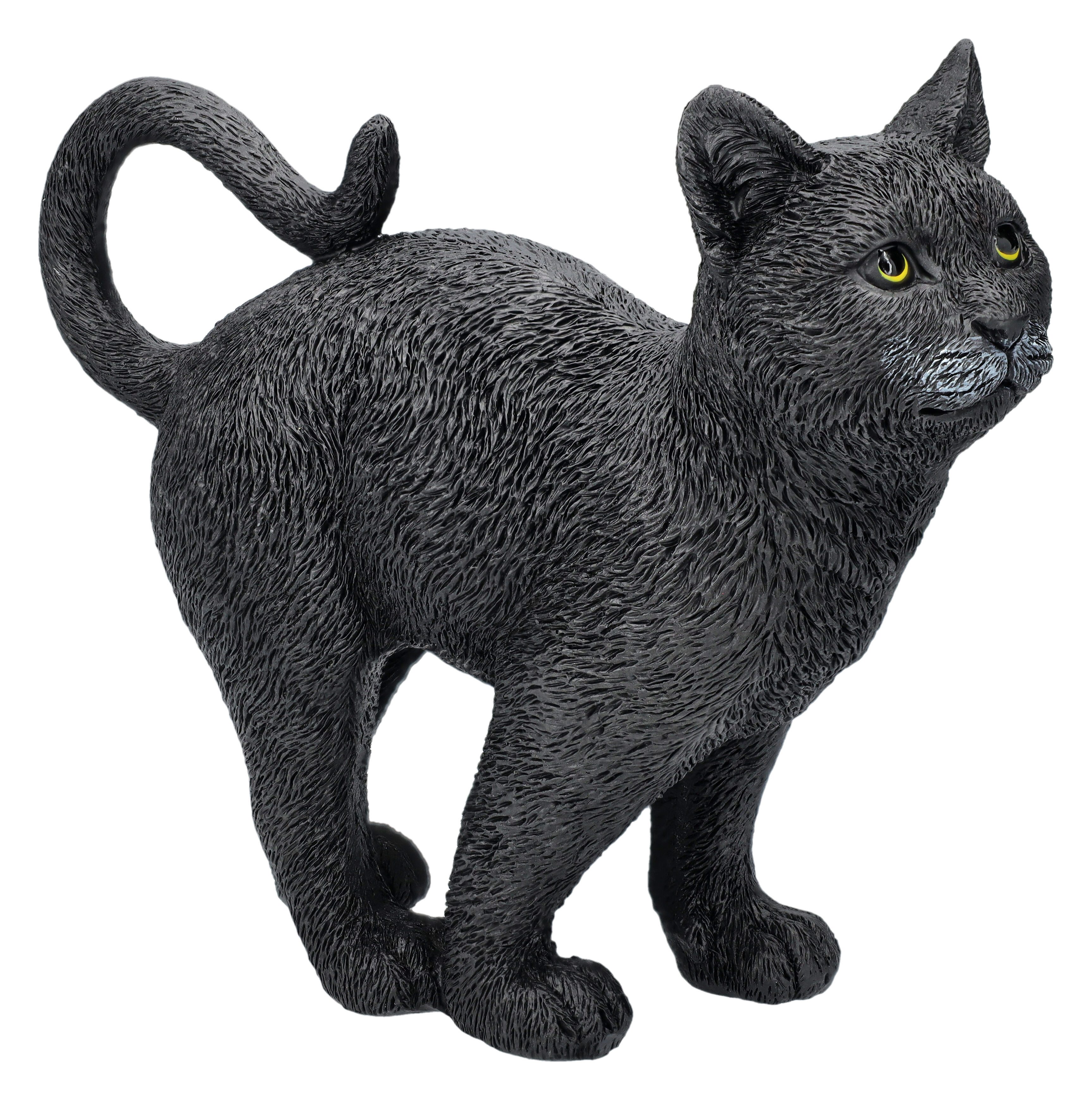 Tierfigur Katzenfigur schwarz - Moonlight Watcher - Tierfigur Katze Dekofigur