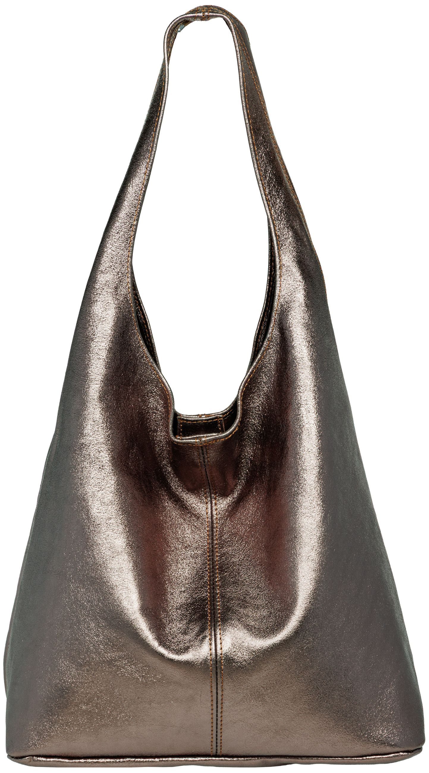 Caspar Schultertasche große Damen Wildleder Tasche günstig online kaufen