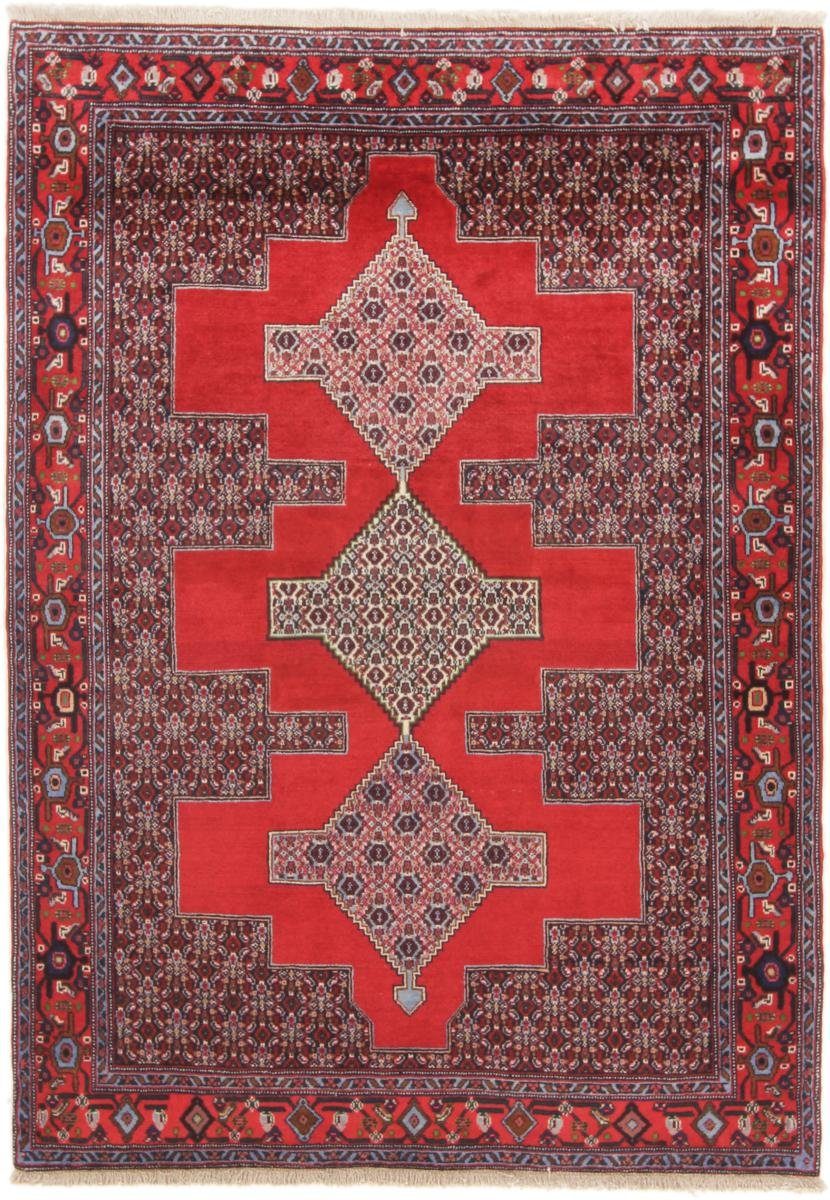 Orientteppich Sanandaj 123x176 Handgeknüpfter Orientteppich / Perserteppich, Nain Trading, rechteckig, Höhe: 12 mm