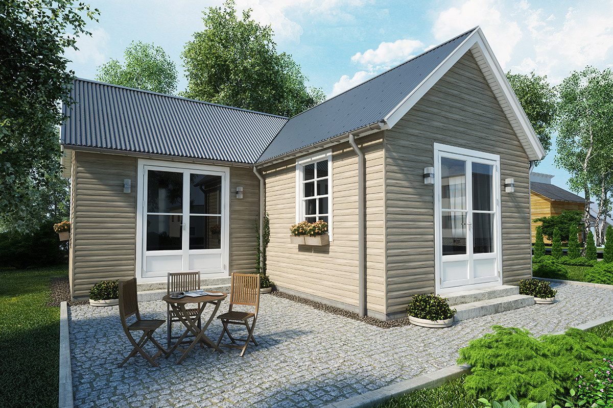 Vox Verkleidungspaneel Canadian Siding Stülpprofil 2-Brett Optik 3,85m St. 0,9625qm mooreiche, BxL: 28,50x385,00 cm, 1,10 qm, (Stückweise 1 Paneel, 1,10 qm) Geringer Wartungsaufwand, pflegeleicht, abwaschbar, Leichtgewicht