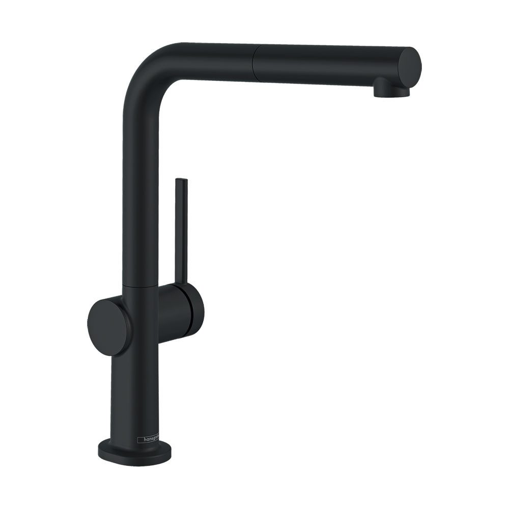 hansgrohe Küchenarmatur hansgrohe 270 Talis M54 Niederdruck Ausziehauslauf Mattschwarz