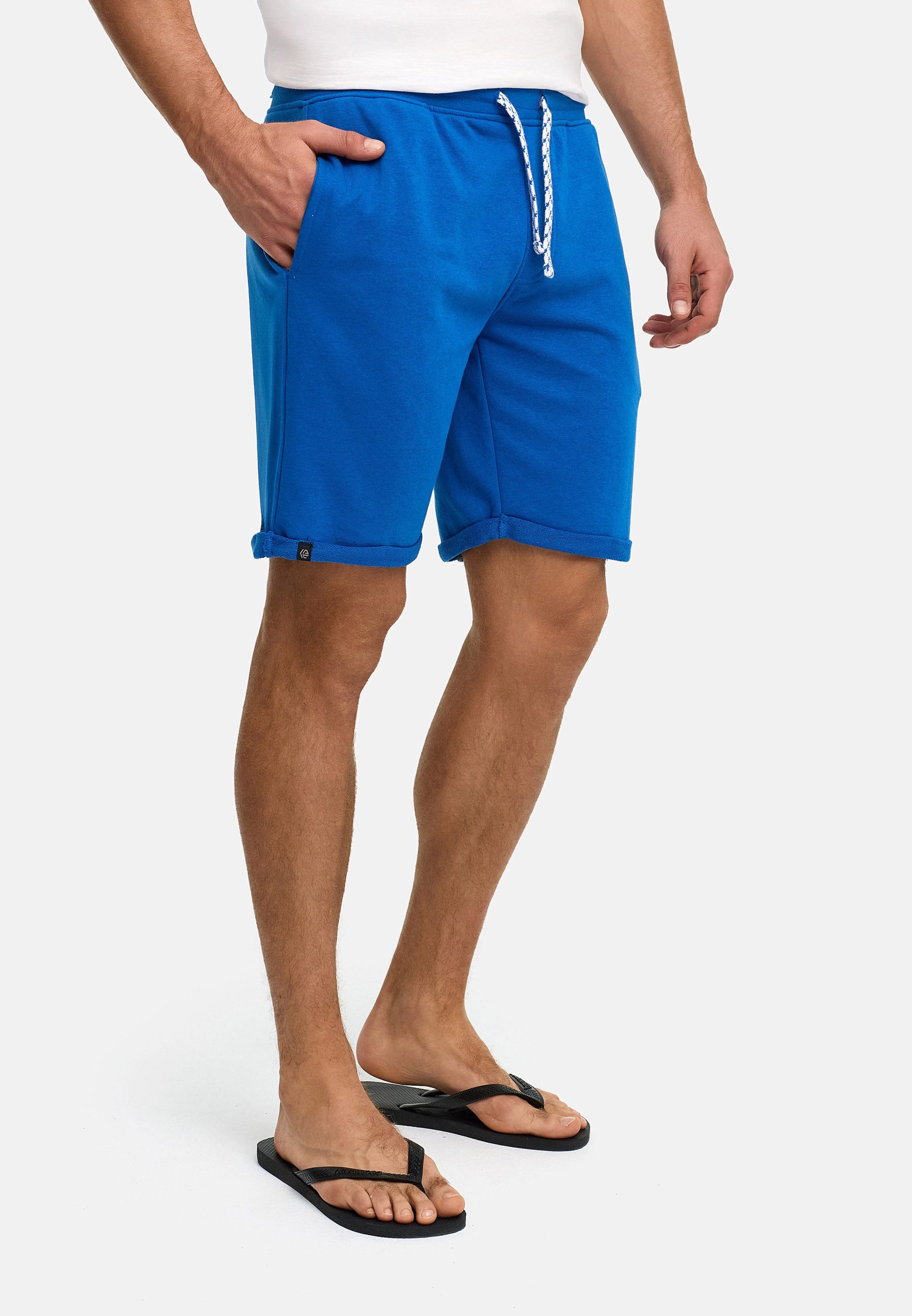 Indicode Sweatshorts Herren Aldrich Sweat Shorts Herrenshorts elastischer Bund mit Kordelzug