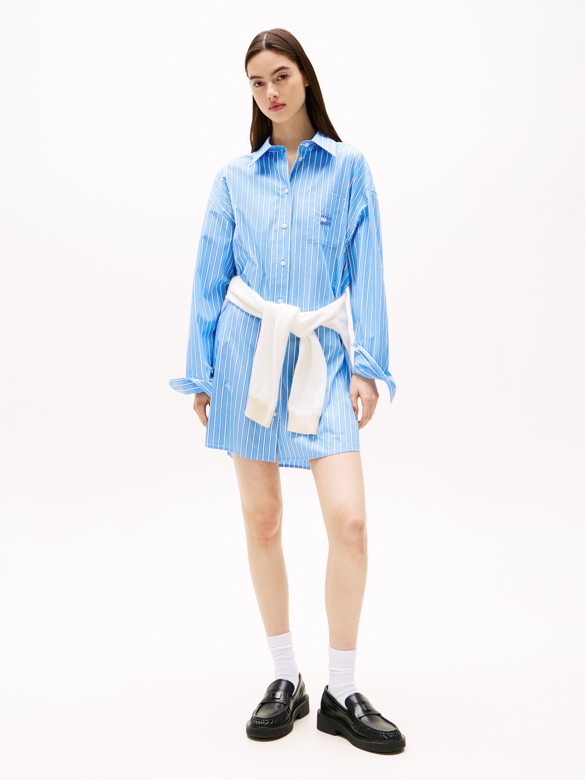Tommy Jeans Hemdblusenkleid TJW OVS MINI SHIRT DRESS EXT günstig online kaufen