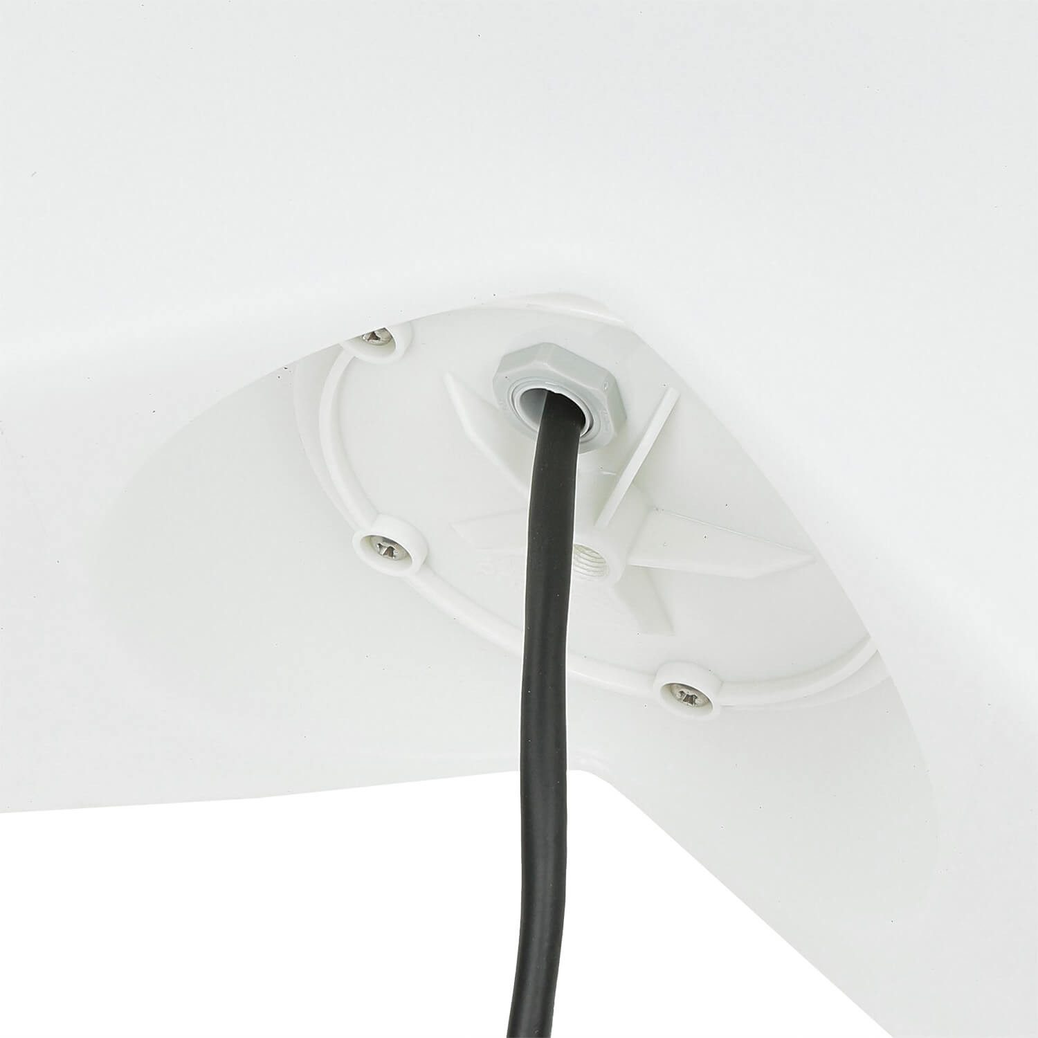 Licht-Erlebnisse Außen-Stehlampe STAR, ohne Leuchtmittel, Wegeleuchte Weiß Stern dekorativ E27 IP44 Modern Balkon