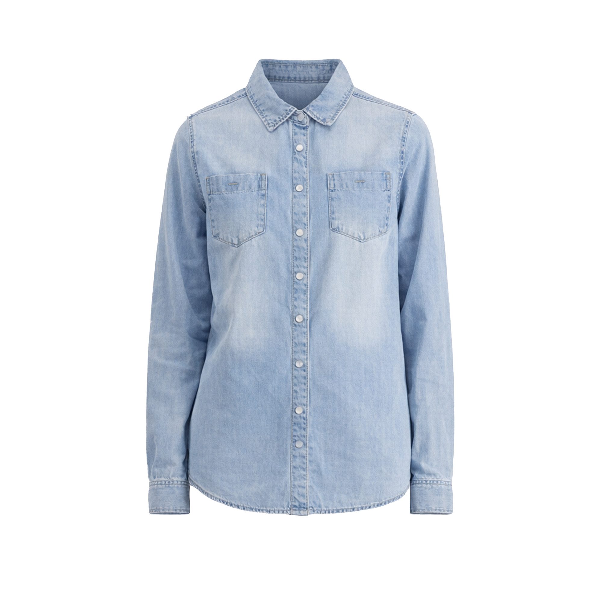 TIMEZONE Jeanshemd Boyfriend Fit Denim – bleach blue wash