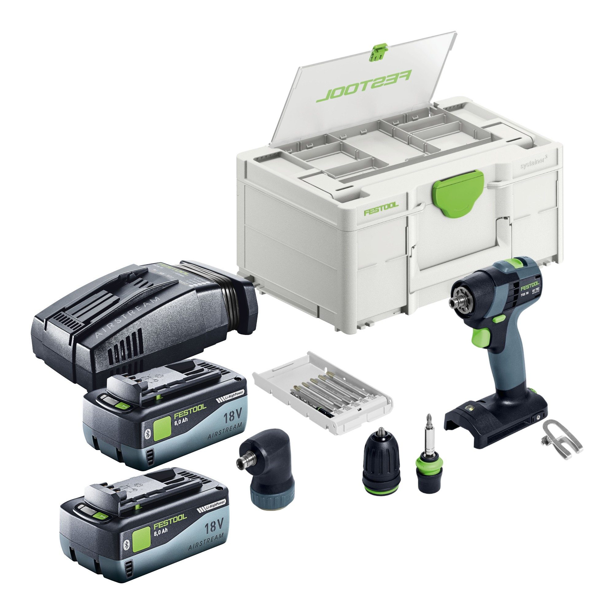 FESTOOL Akku-Schrauber Festool TXS 18-Basic-Set Akku Bohrschrauber 18 V 40 Nm Brushless (577