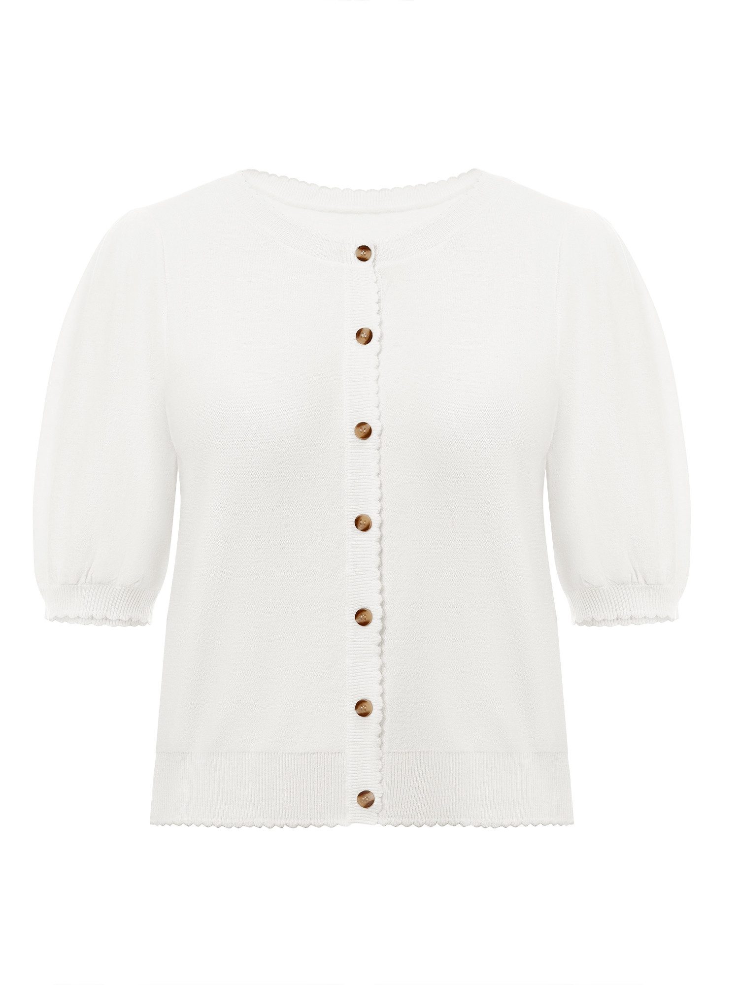 Imily Bela Sweatshirt Damen Puffärmel Strickjacke (Packung, 1-tlg., 1per-Pa günstig online kaufen