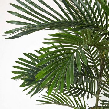 Kunstpalme Künstliche Areca-Palme im Topf, 120 cm hoch, Homescapes, Höhe 120 cm