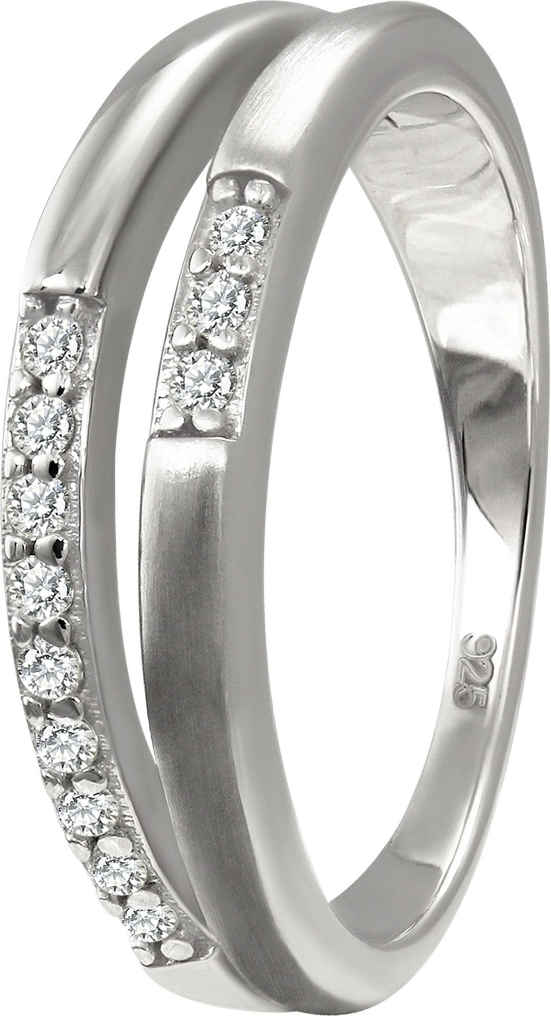 SilberDream Silberring SilberDream Ring Double Zirkonia weiß (Fingerring), günstig online kaufen