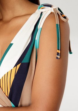 Aniston SELECTED Sommerkleid mit variabler Raffung an den Schultern - NEUE KOLLEKTION