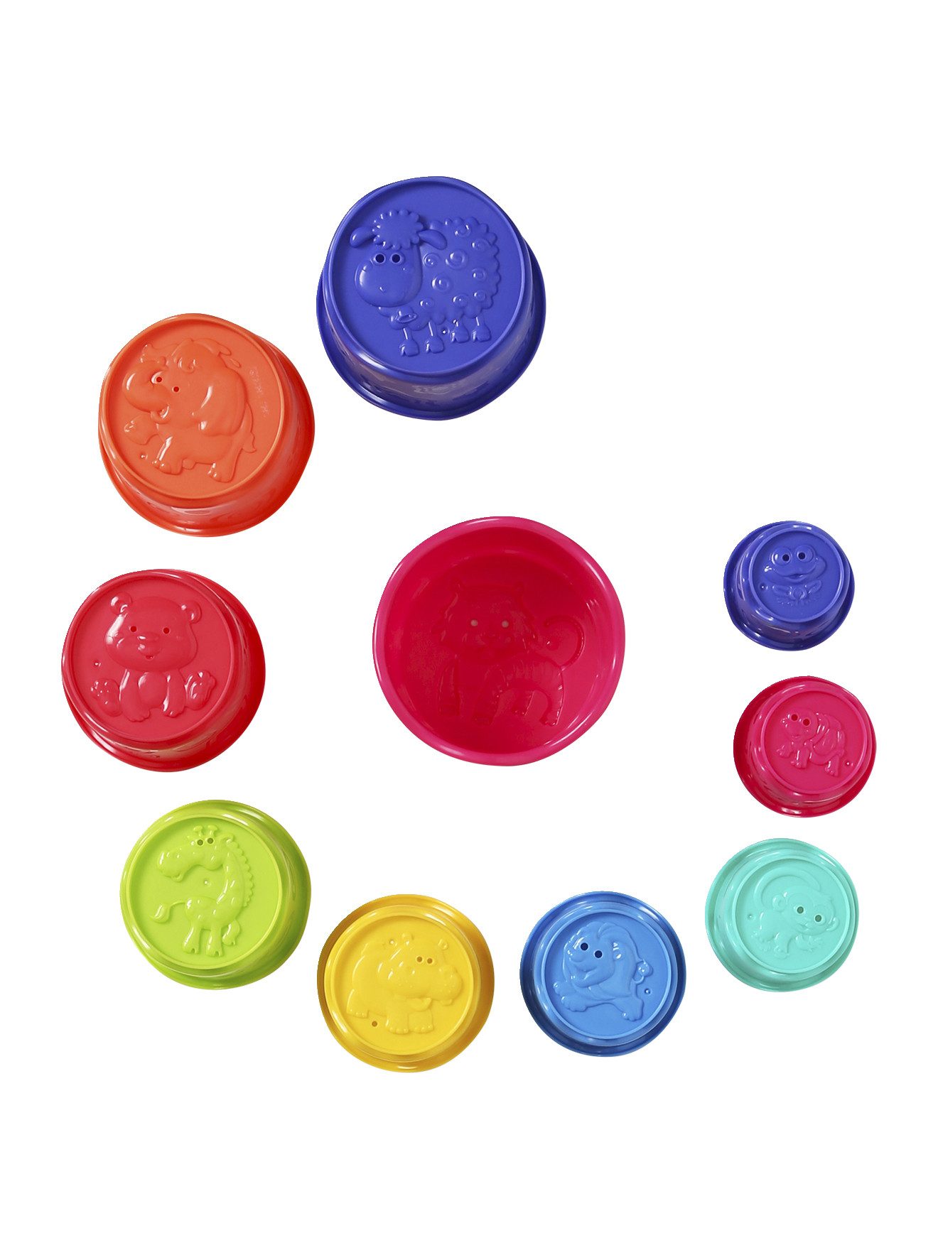 vertbaudet Badespielzeug Badespielzeug für Kleinkinder, Stapelbecher, 10-te günstig online kaufen